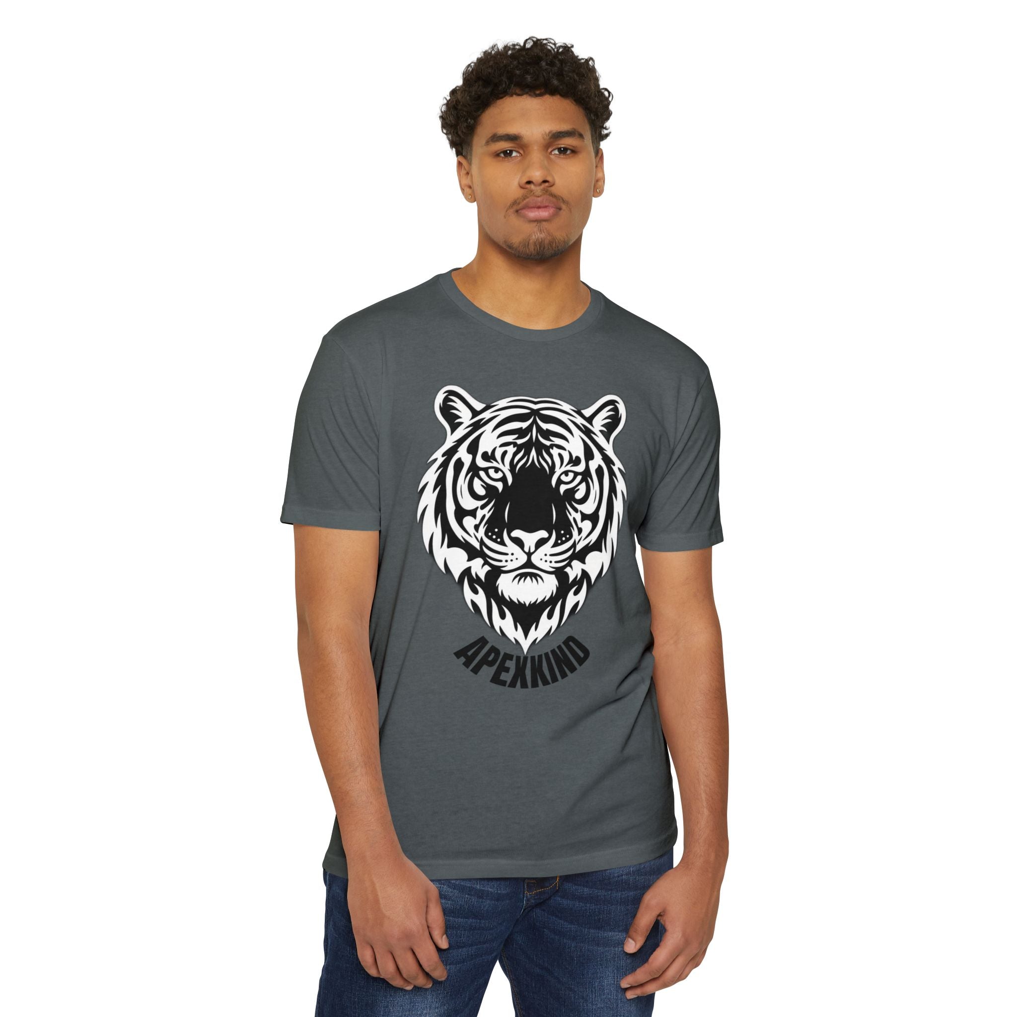 Tribal Flame Siberian Tiger T-Shirt