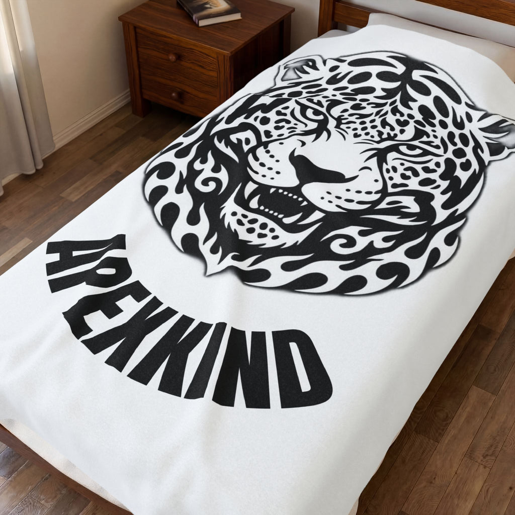 Apex Spirit Jaguar Plush Blanket— APEXXKIND Velveteen Throw