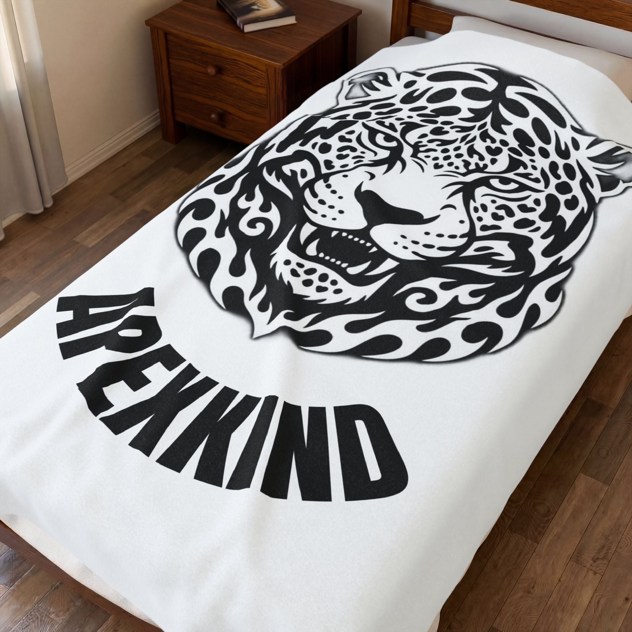 Apex Spirit Jaguar Plush Blanket— APEXXKIND Velveteen Throw