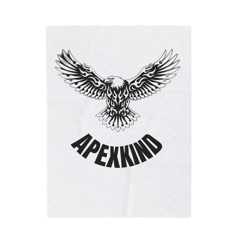 Eagle Graphic Plush Blanket — APEXXKIND Velveteen Throw