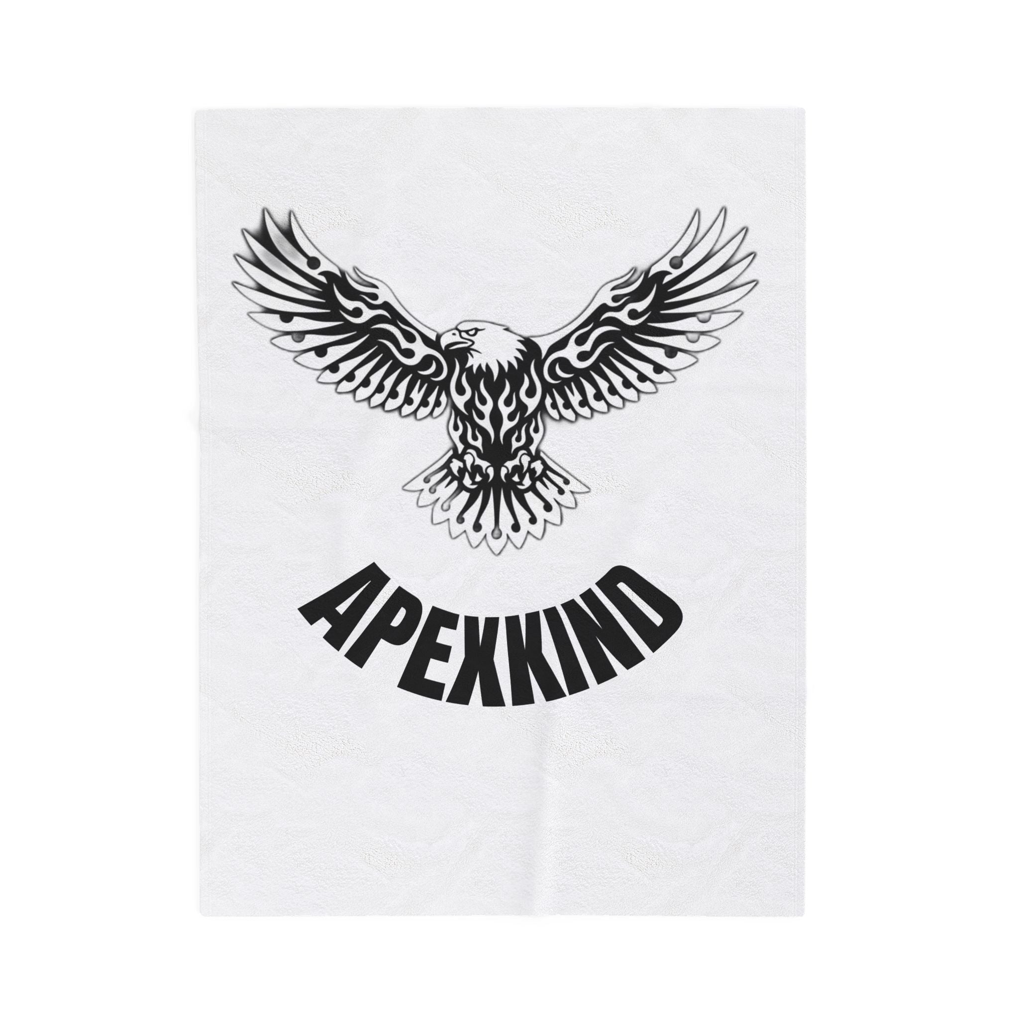 Eagle Graphic Plush Blanket — APEXXKIND Velveteen Throw