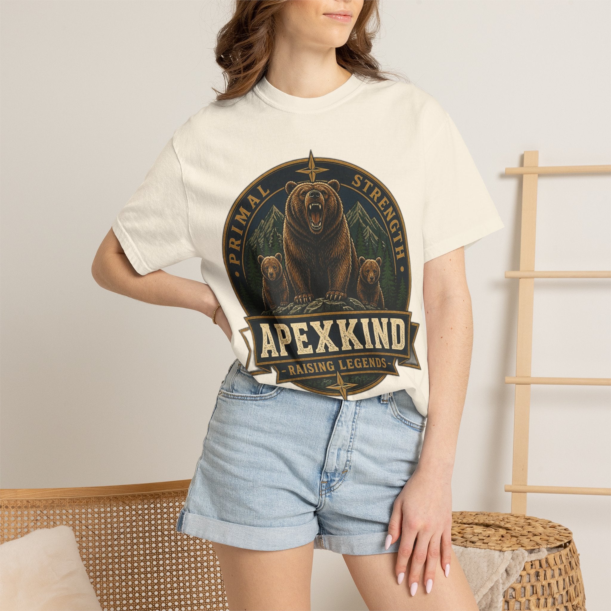 Apexkind Bear Logo T-shirt | Primal Strength, Raising Legends