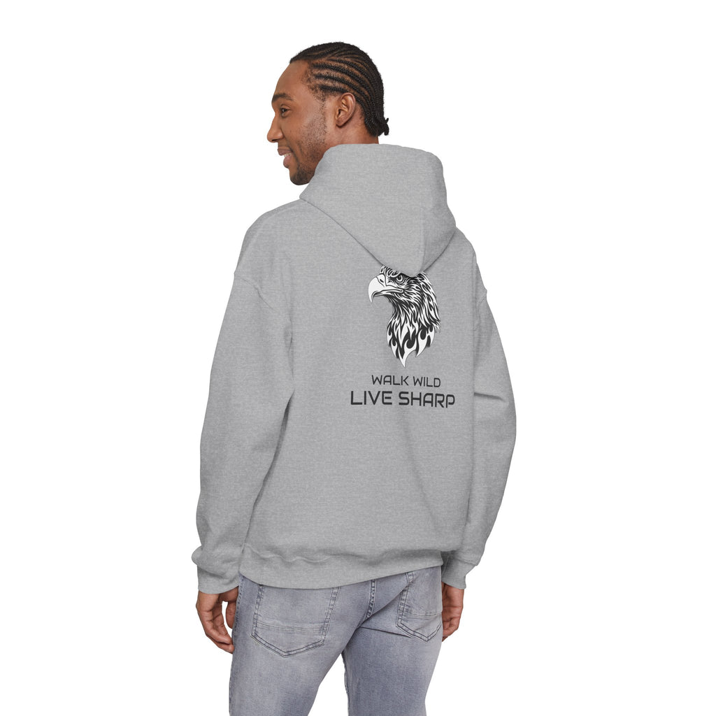 ApexKind Eagle Hoodie – 'Walk WIld Live Sharp' Graphic Pullover