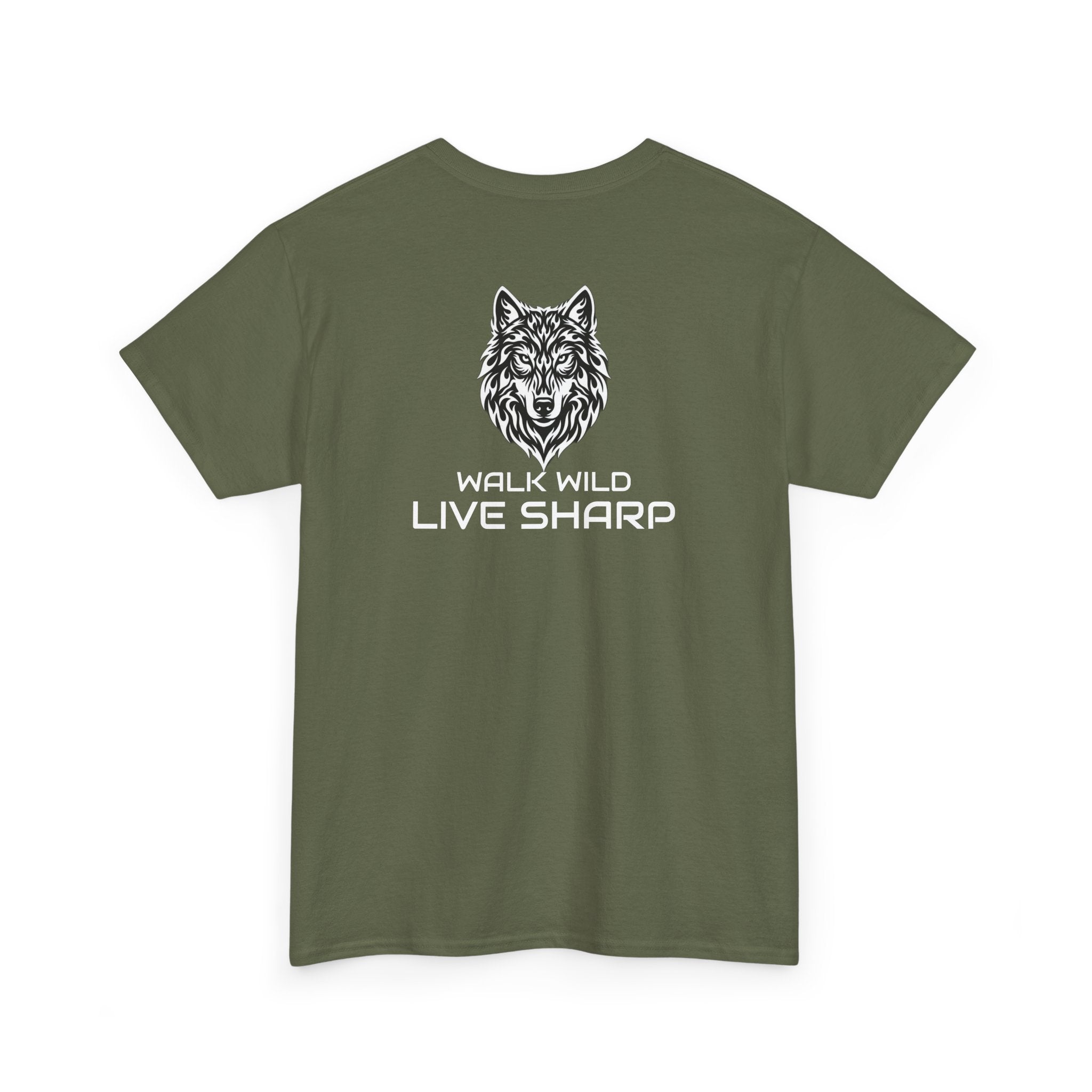 APEXKIND Wolf Tee — "WALK WILD LIVE SHARP" T-Shirt