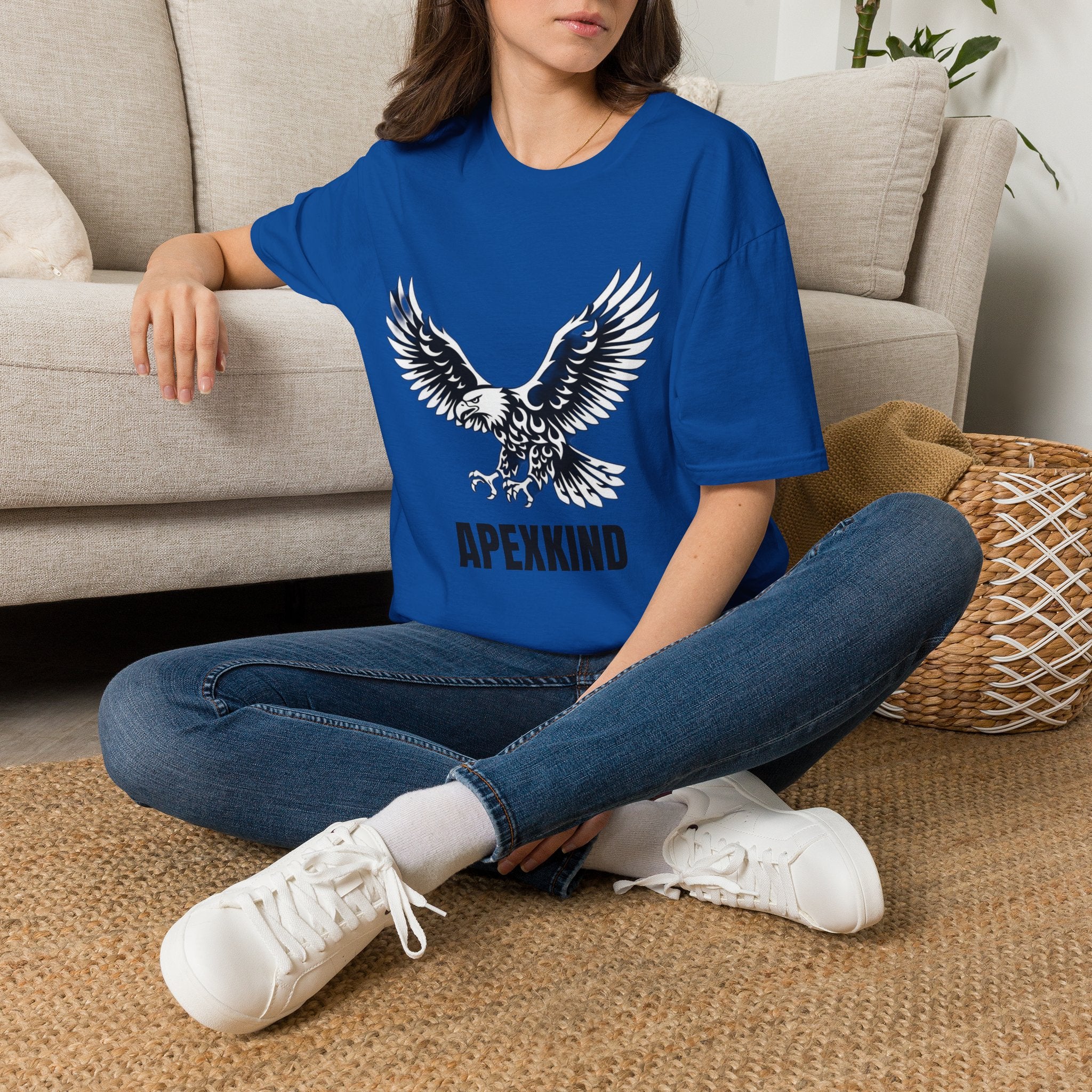 Flying Eagle Graphic T-Shirt | Soaring Eagle Wings Shirt