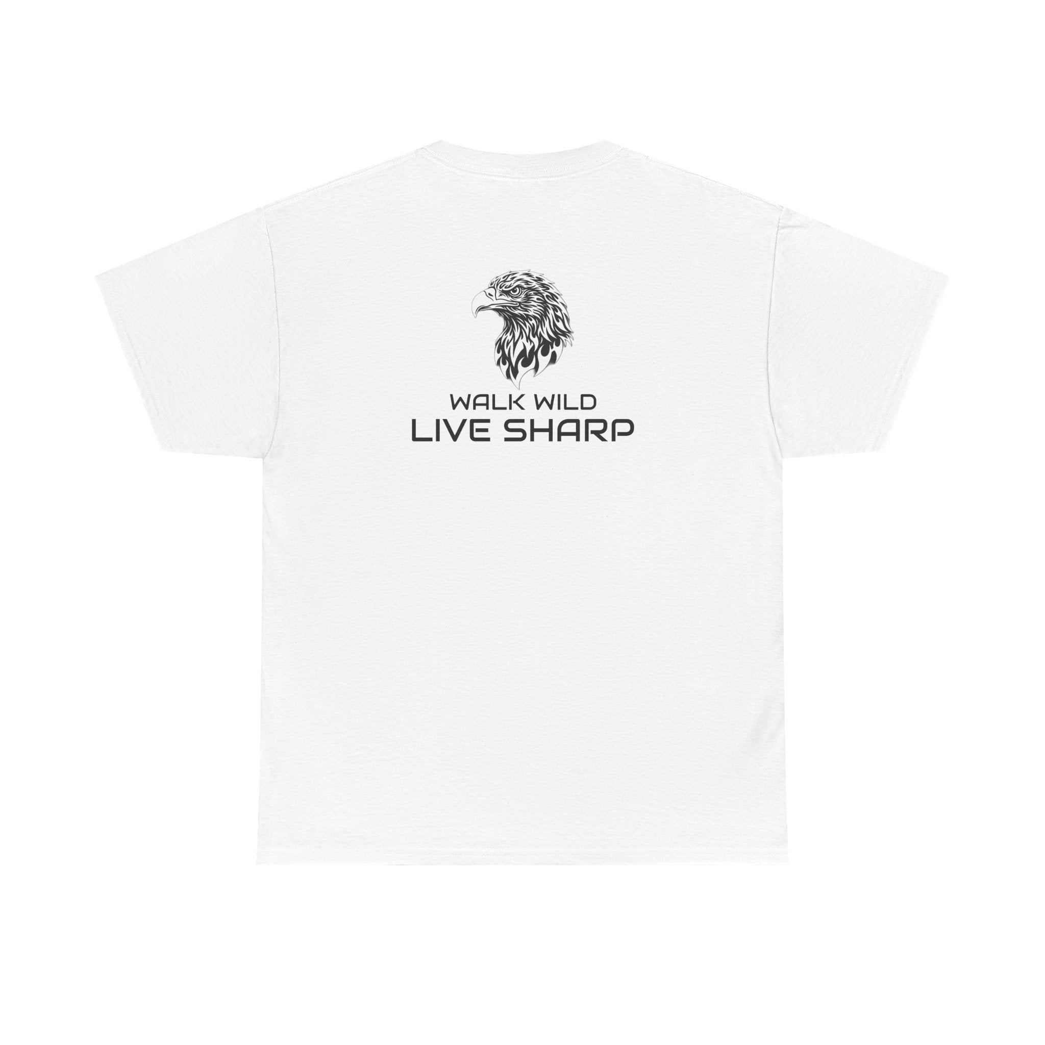 ApexKind Eagle T-Shirt — 'Walk Wild LIve Sharp' Graphic Tee