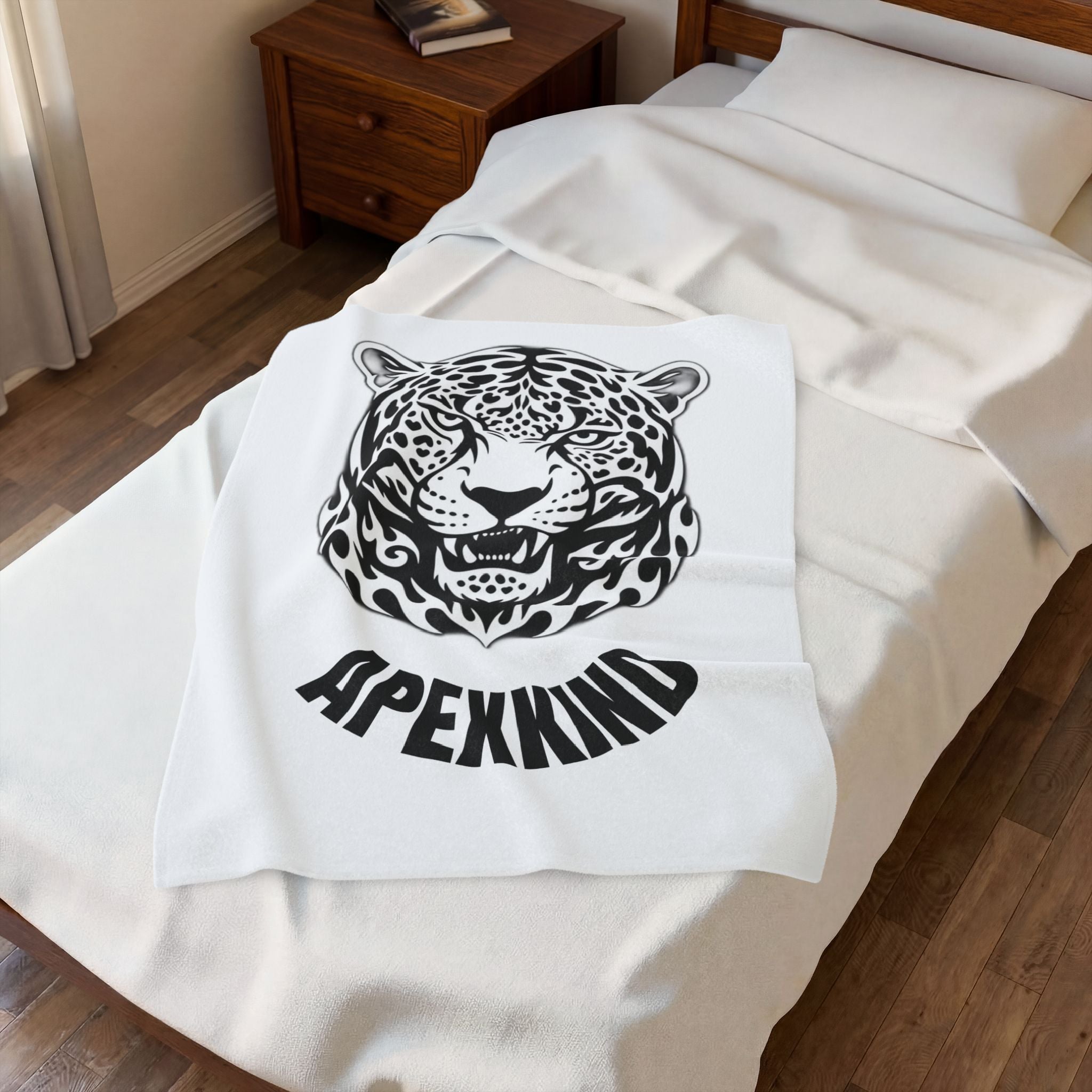 Apex Spirit Jaguar Plush Blanket— APEXXKIND Velveteen Throw