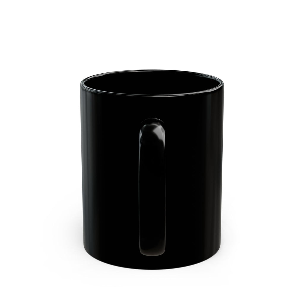 ApexKind Shark Coffee Mug — Tribal Shark Design Black Ceramic Mug (11oz & 15oz)