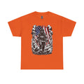 Apex First Responder — Firefighter Tee-Firefighter Illustration T-Shirt — Vintage Firefighter in Flames Tee