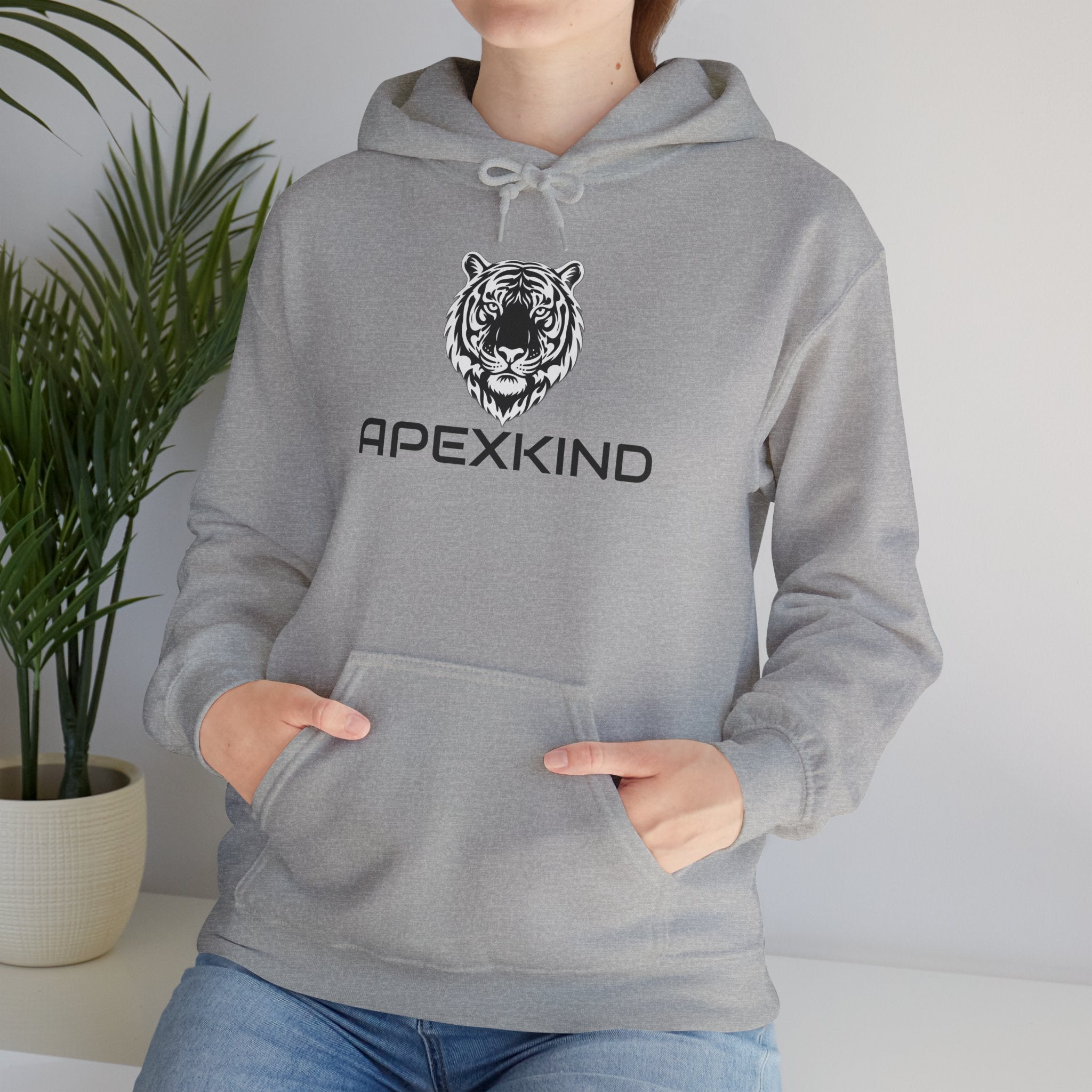 ApexKind Tiger Hoodie — "Walk Wild, Live Sharp" Graphic Hoodie