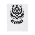 Apex Spirit Grizzly Plush Blanket — APEXXKIND Velveteen Throw