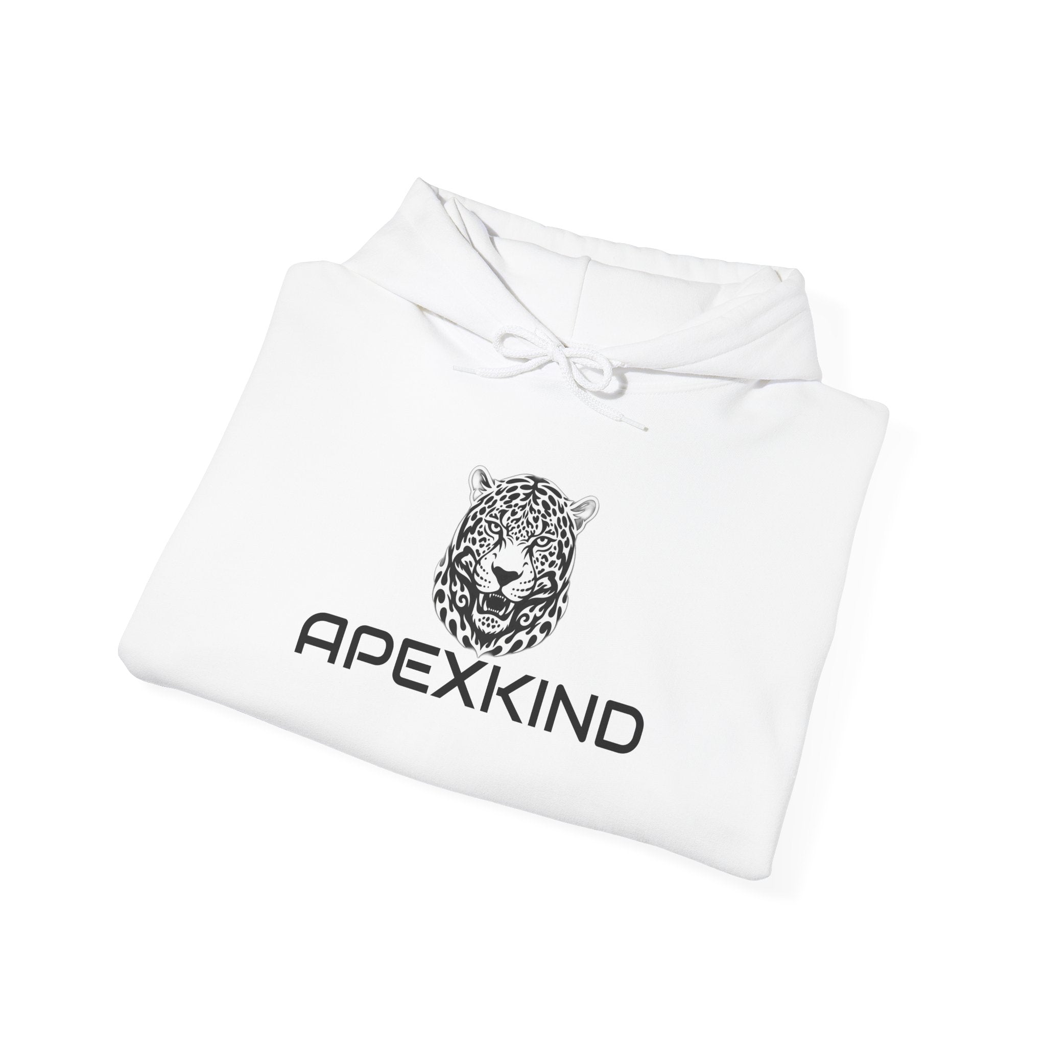 ApexKind Leopard Hoodie — 'Apex' Motivational Graphic Pullover