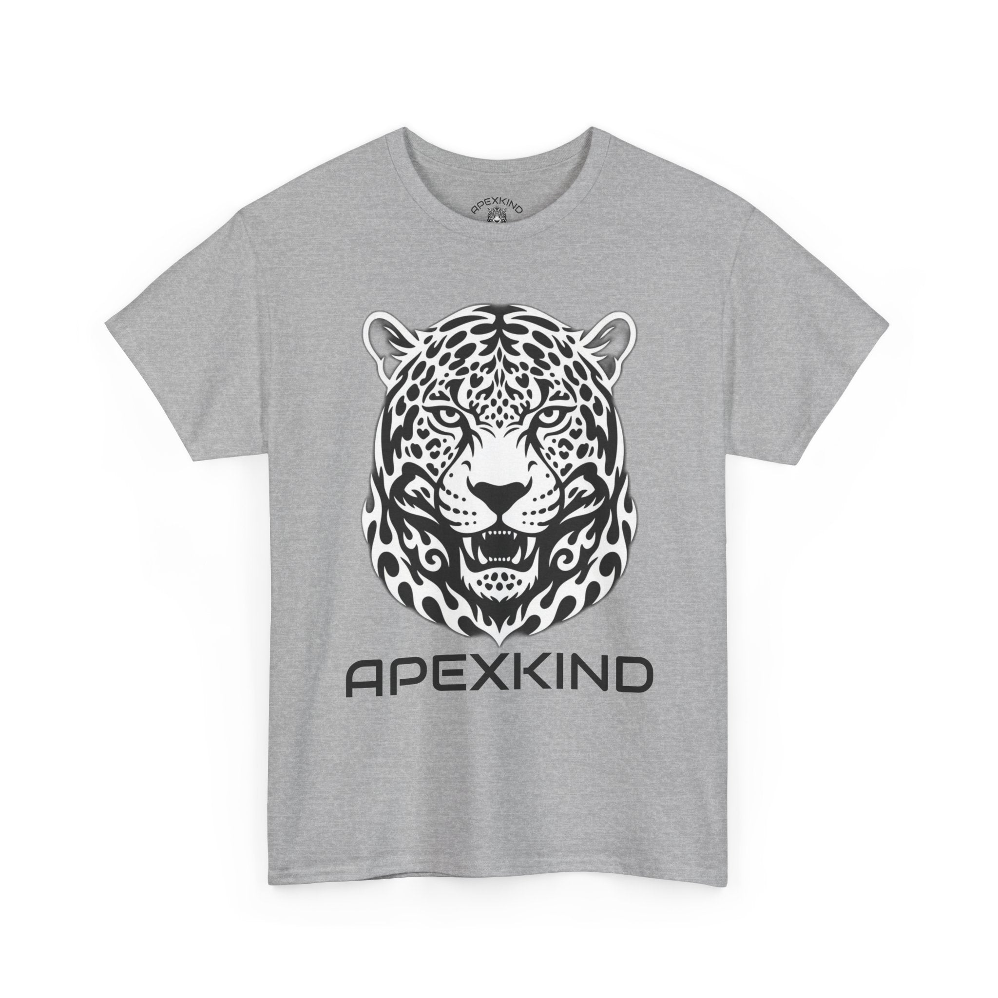 ApexKind Leopard Graphic Tee — 'Stay Apex Stay Driven' Motivational Cotton Shirt