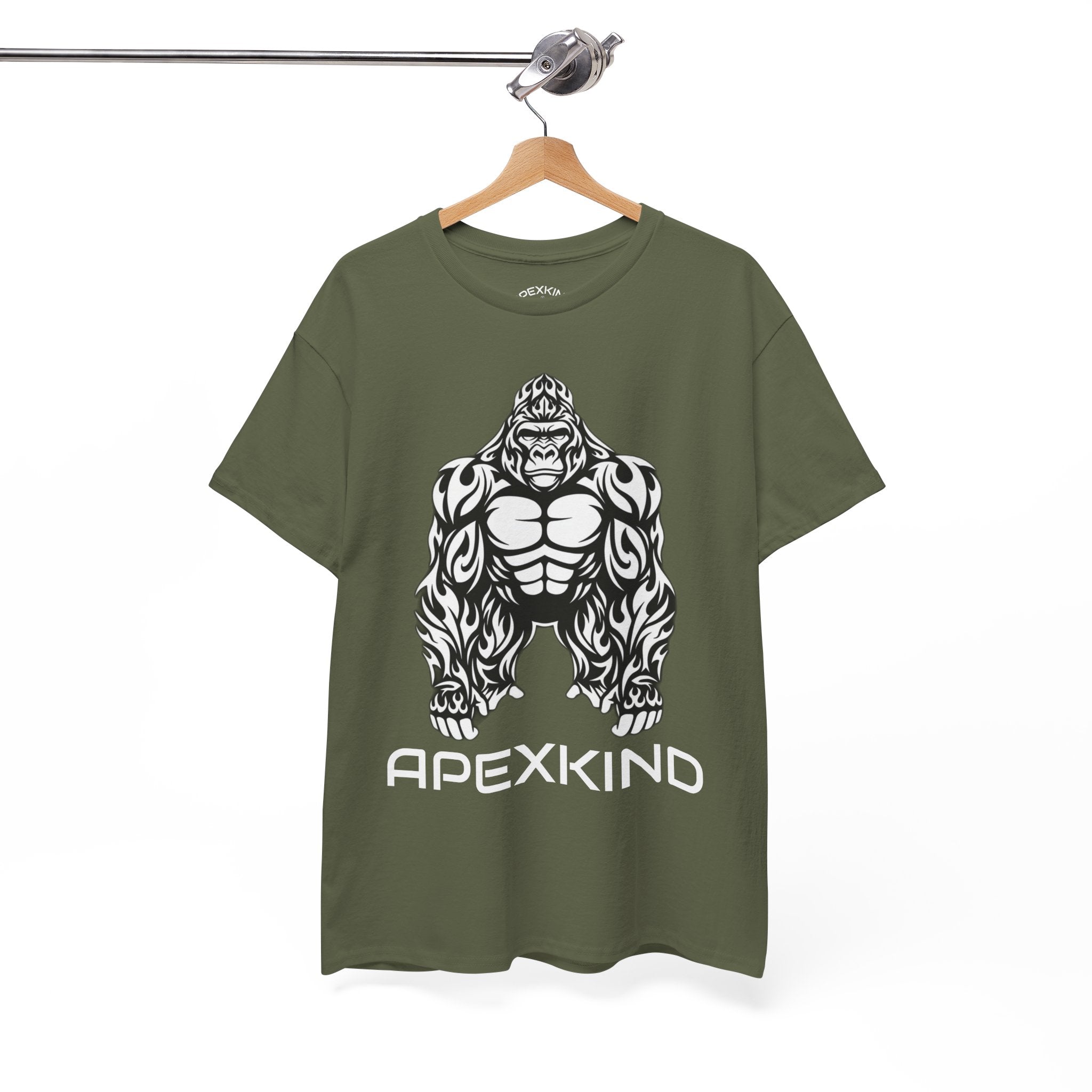 ApexKind Gorilla Tee — 'ApexKind ALPHA MALE 'WALK WILD LIVE SHARP'