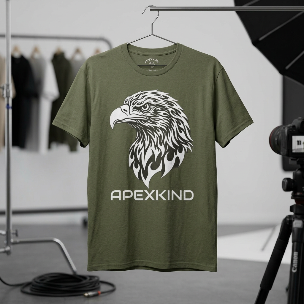 ApexKind Eagle Tee — Motivational Graphic Shirt (“Walk Wild Live Sharp”)