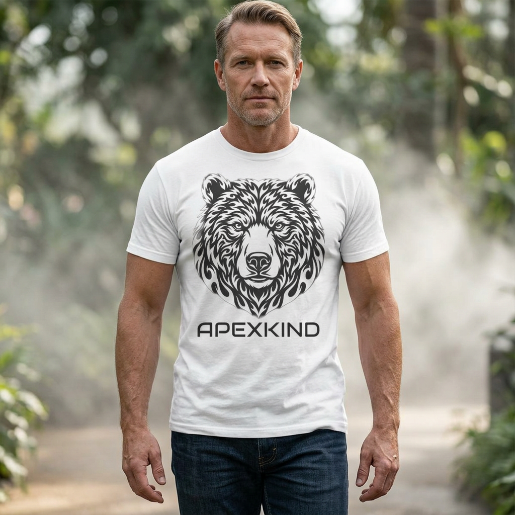Tribal Flame Grizzly Bear Shirt – ApexKind