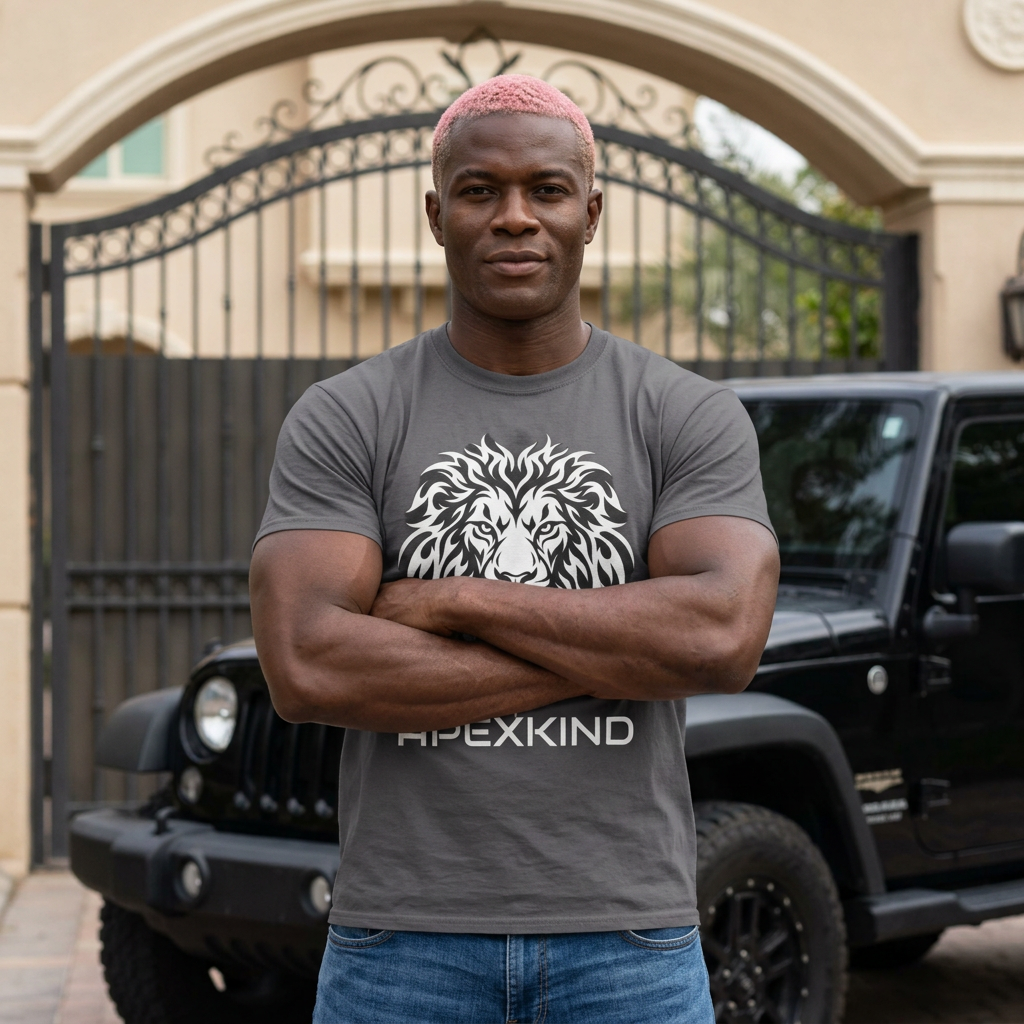 Lion Graphic Tee — APEXKIND "Stay Apex, Stay Driven" Streetwear Shirt