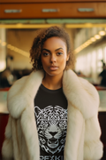 ApexKind Leopard Graphic Tee — 'Stay Apex, Stay Driven' Motivational T‑Shirt