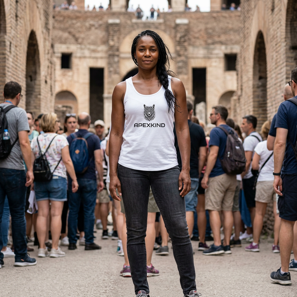 ApexKind FOX Tank Top — 'Stay Driven, Stay Apex' Women's Cotton Tank