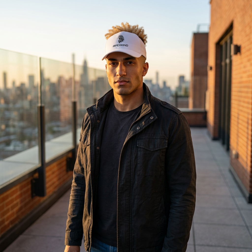ApexKind Eagle Logo Low Profile Baseball Cap — Minimalist Embroidered Dad Hat