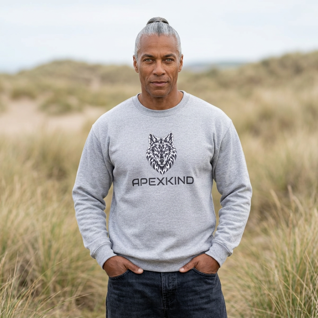 Tribal Flame Wolf Sweatshirt – ApexKind