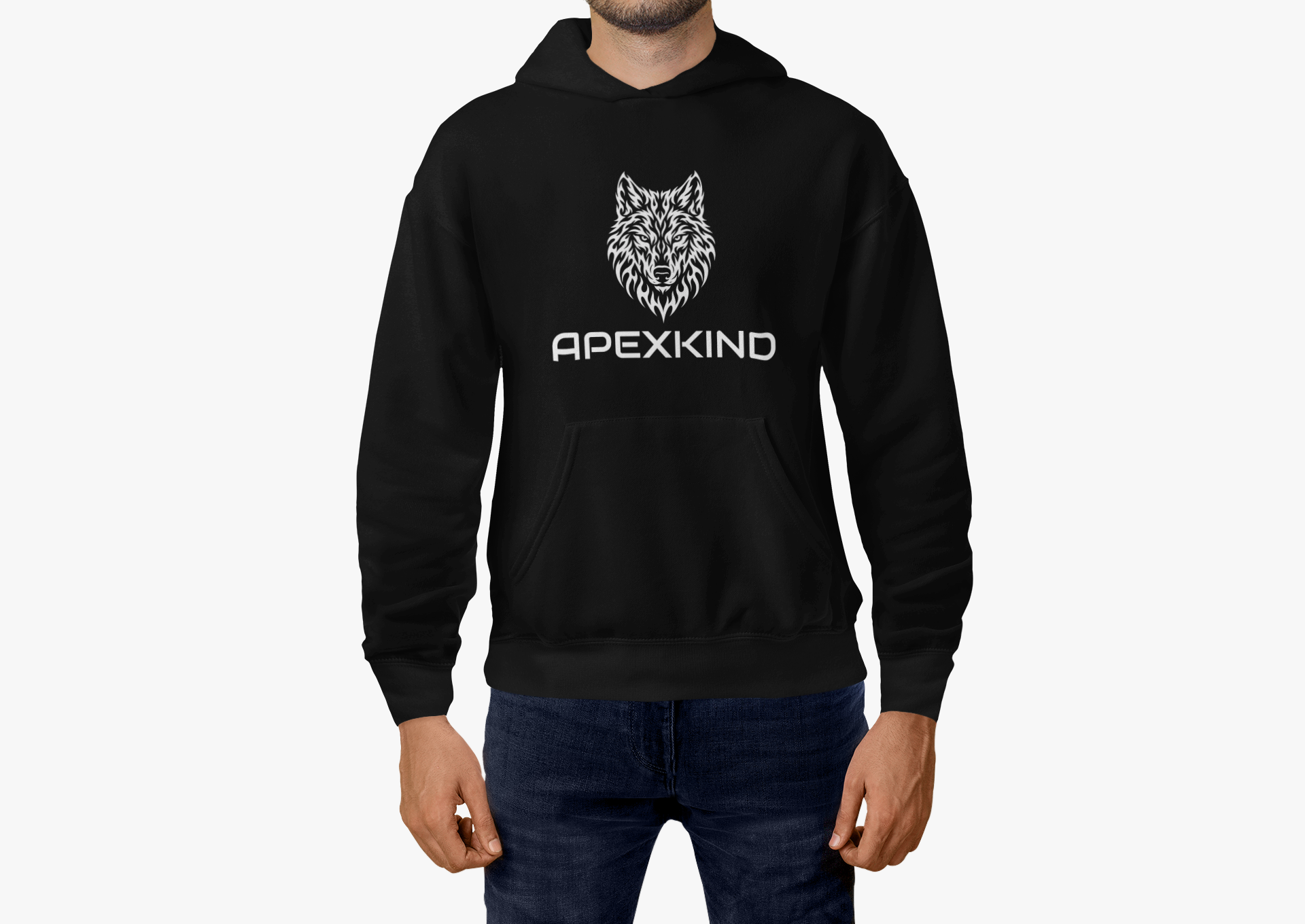 Alpha Wolf Hoodie — 'Walk Wild Live Sharp' Graphic Hoodie