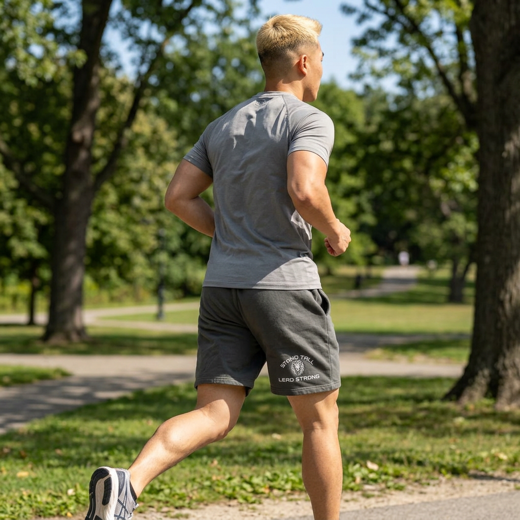 Men's Heavyweight Fleece Shorts – Lion Graphic | ApexKind Alpha
