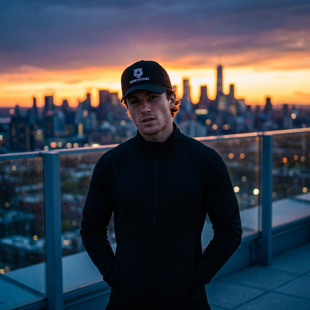 Tiger Baseball Cap | Black and White Embroidered Sigma Cap