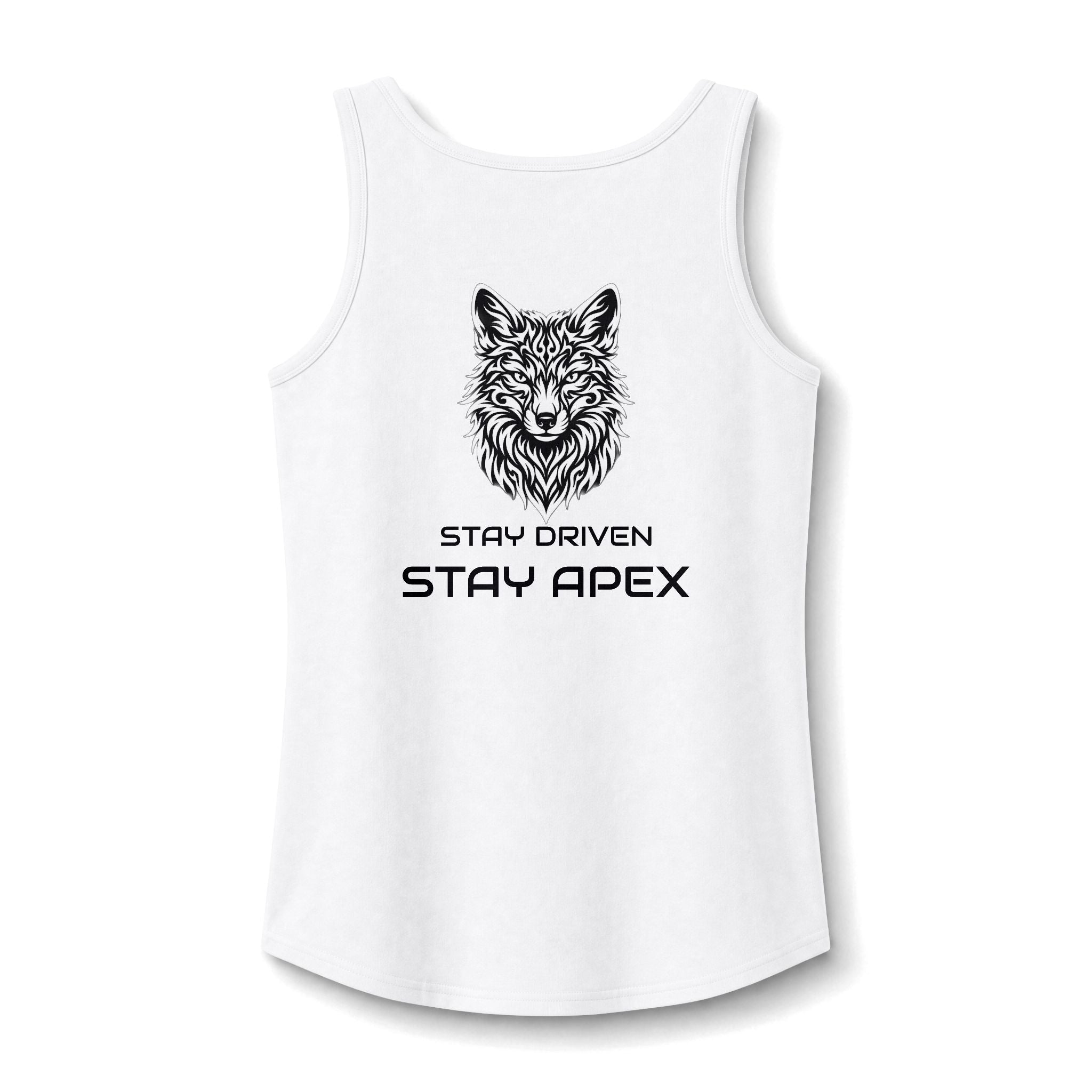 ApexKind FOX Tank Top — 'Stay Driven, Stay Apex' Women's Cotton Tank