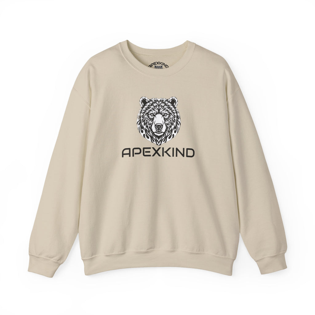 Bear Logo Sweatshirt — ApexKind "Walk Wild, Live Sharp" Crewneck
