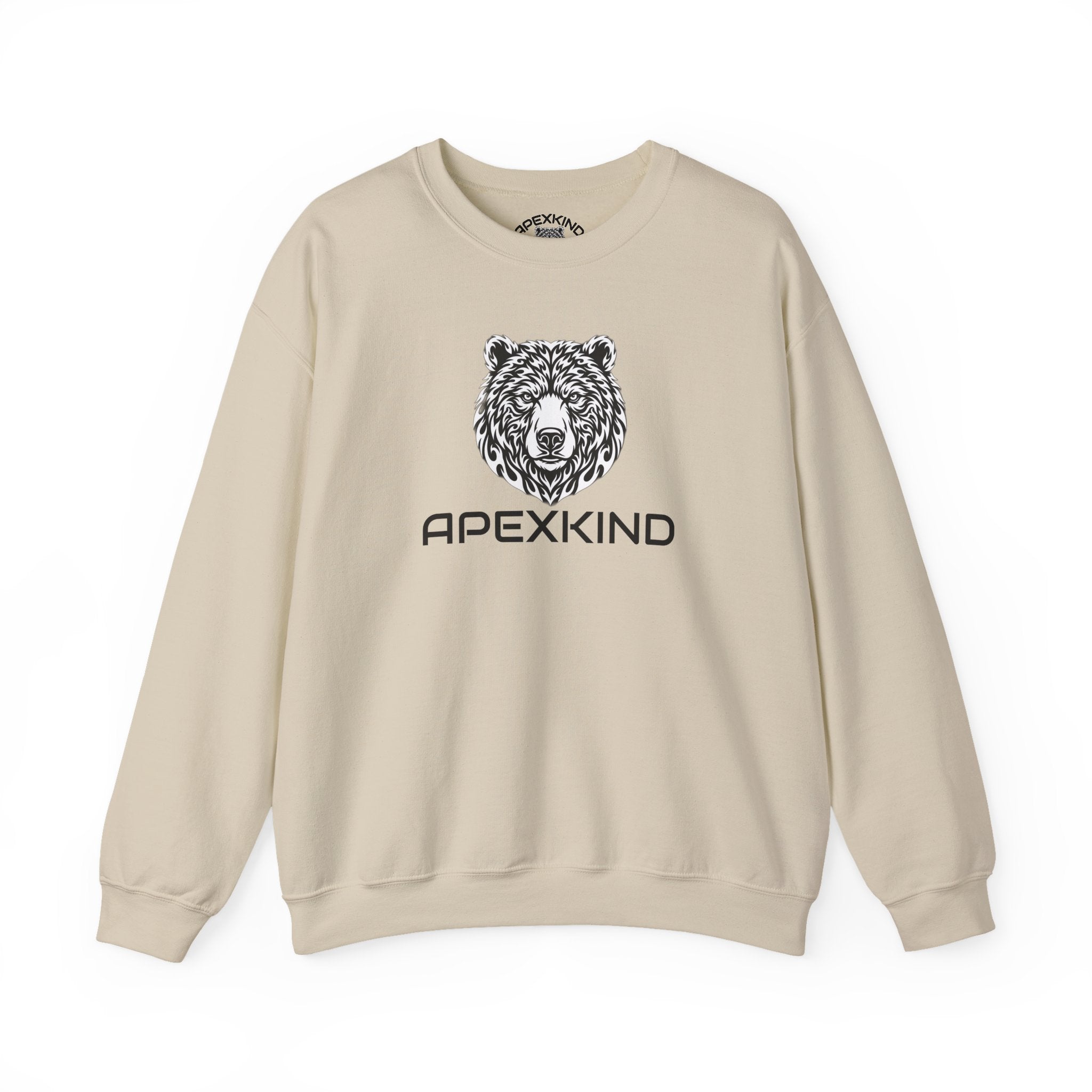 Bear Logo Sweatshirt — ApexKind "Walk Wild, Live Sharp" Crewneck