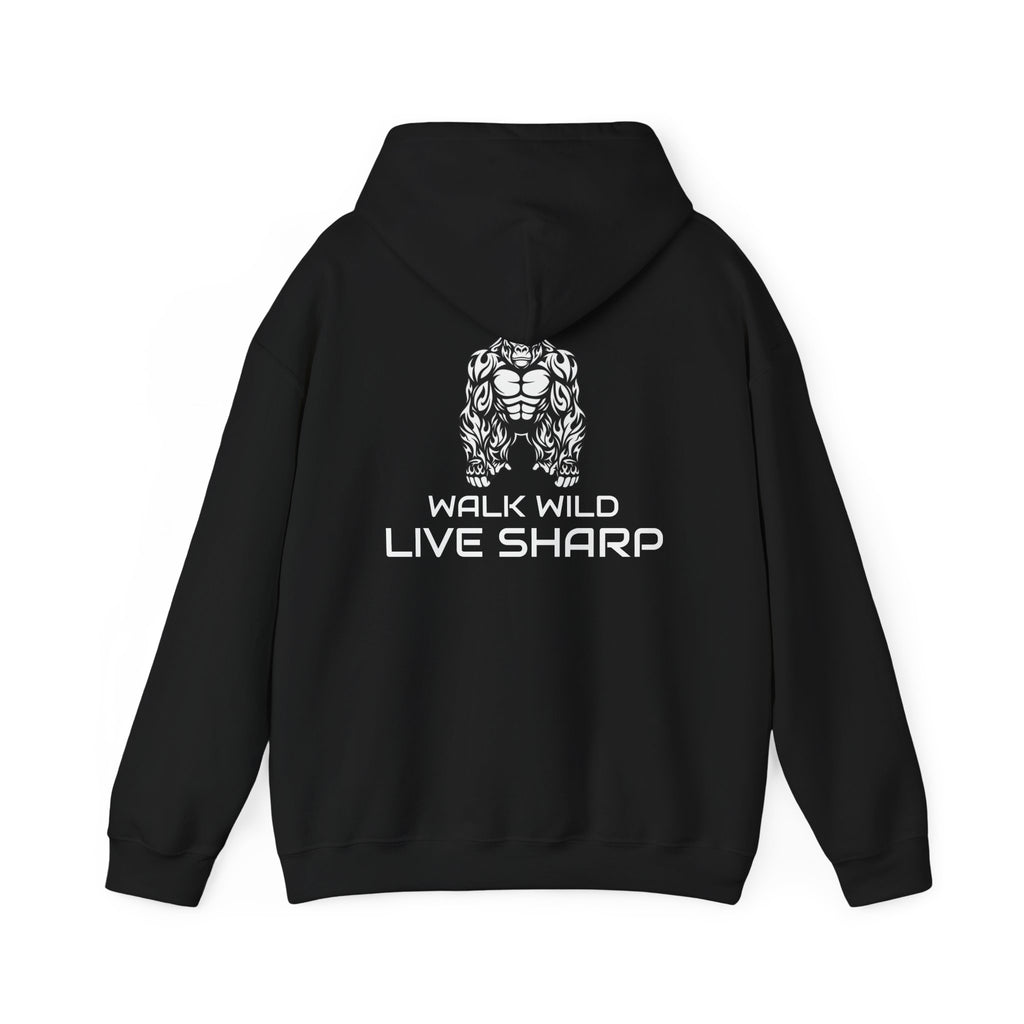 ApexKind Hoodie — 'Walk Wild, Live Sharp ' Motivational Hoodie