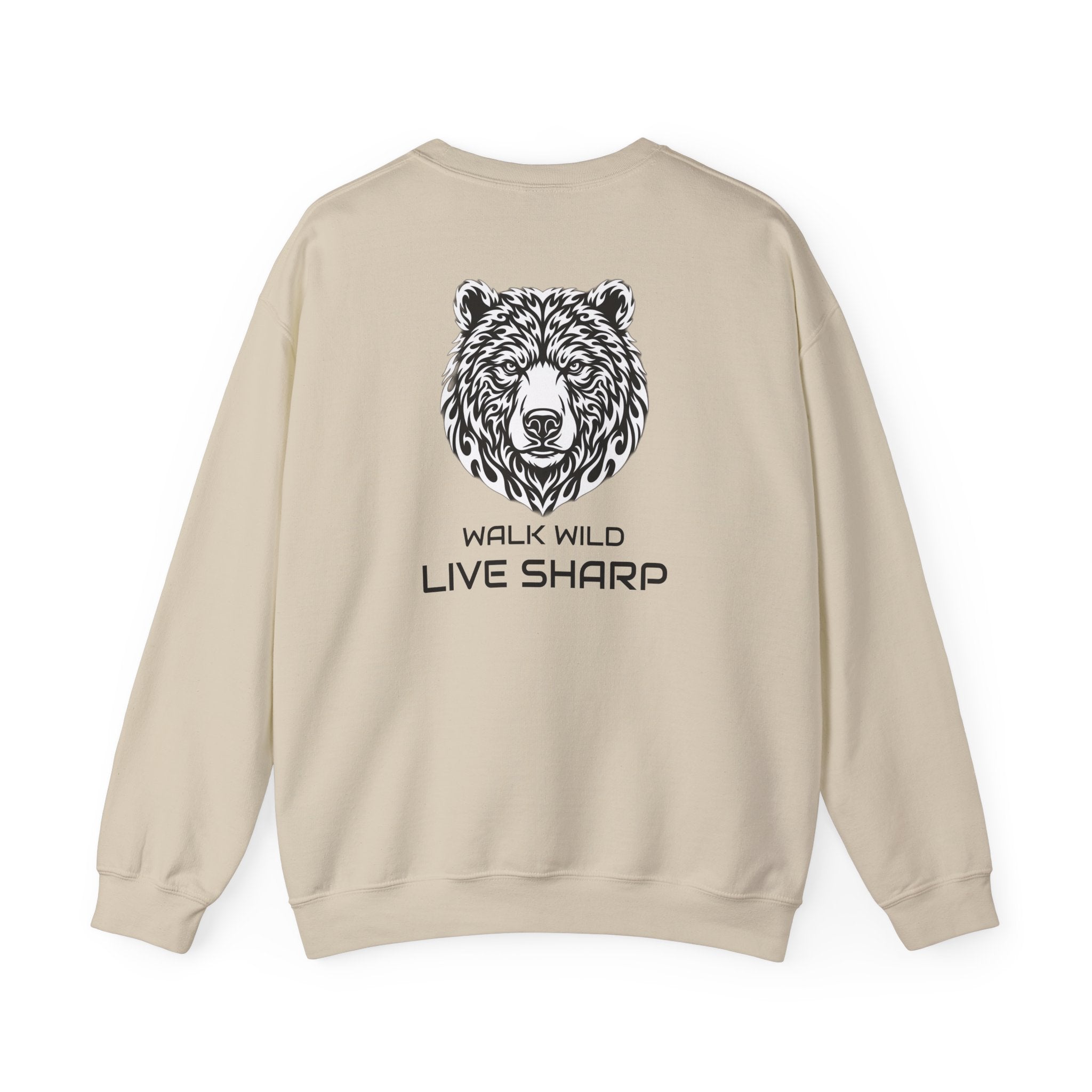 Bear Logo Sweatshirt — ApexKind "Walk Wild, Live Sharp" Crewneck