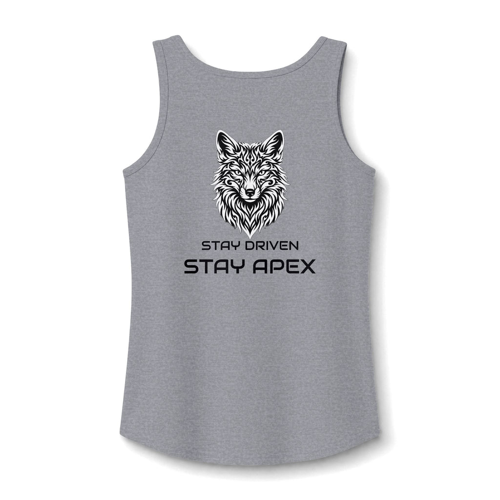 ApexKind FOX Tank Top — 'Stay Driven, Stay Apex' Women's Cotton Tank