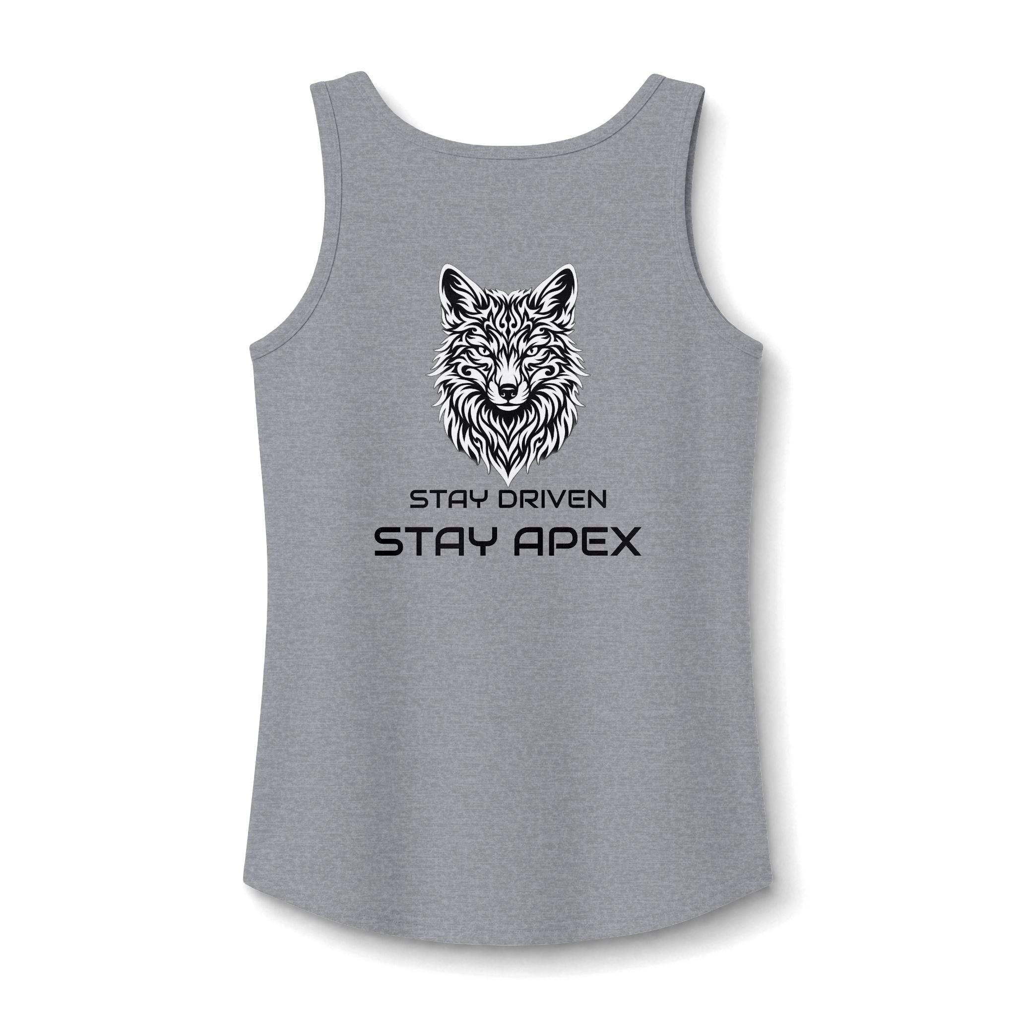 ApexKind FOX Tank Top — 'Stay Driven, Stay Apex' Women's Cotton Tank