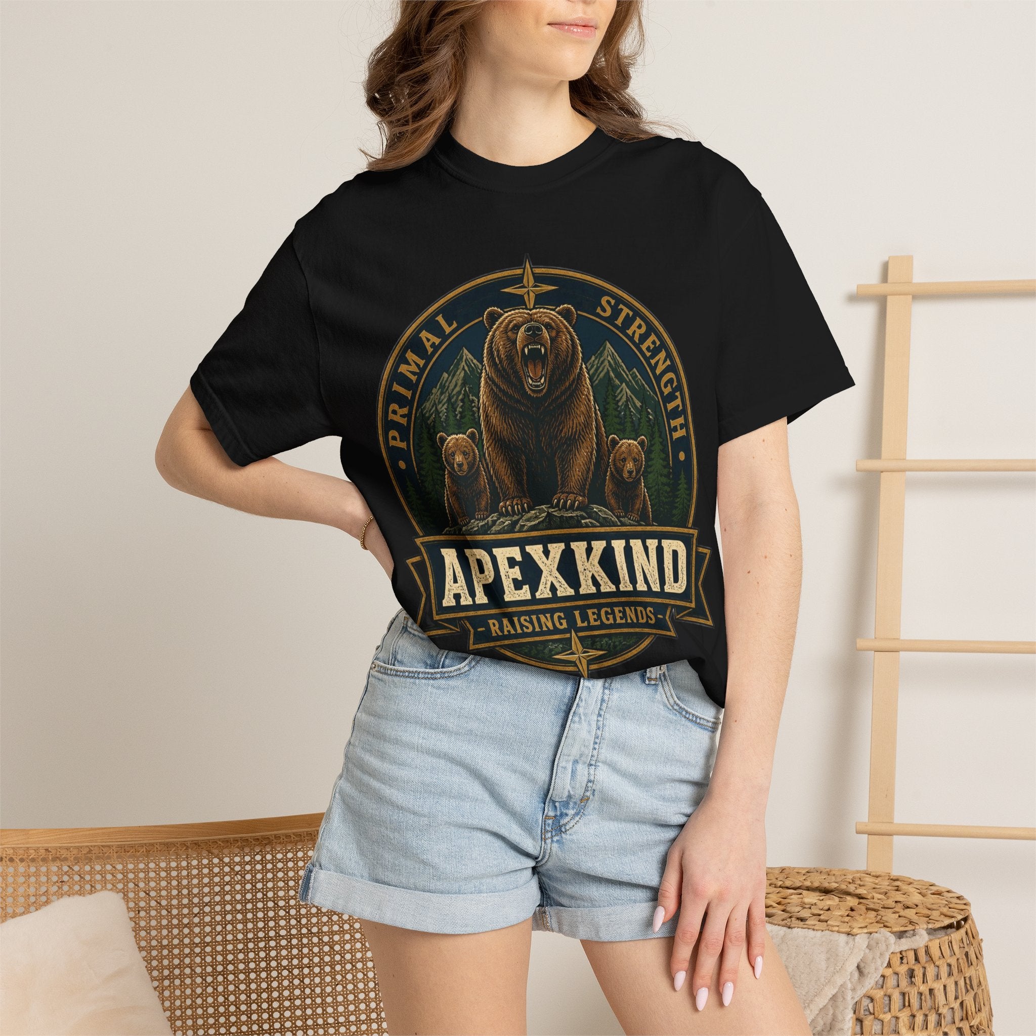 Apexkind Bear Logo T-shirt | Primal Strength, Raising Legends