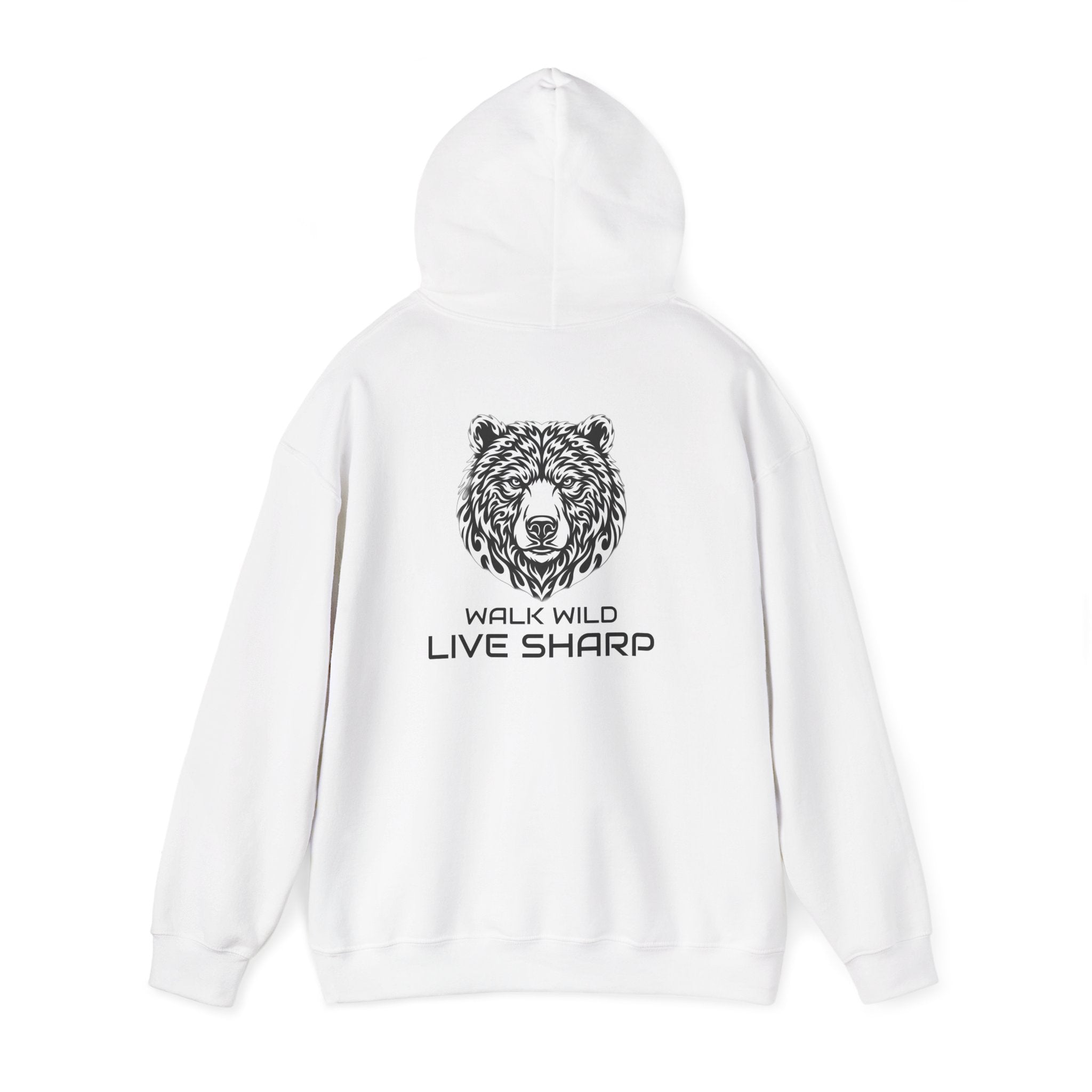 ApexKind Grizzly  Hoodie — "Walk Wild Live Sharp" Motivational Hoodie