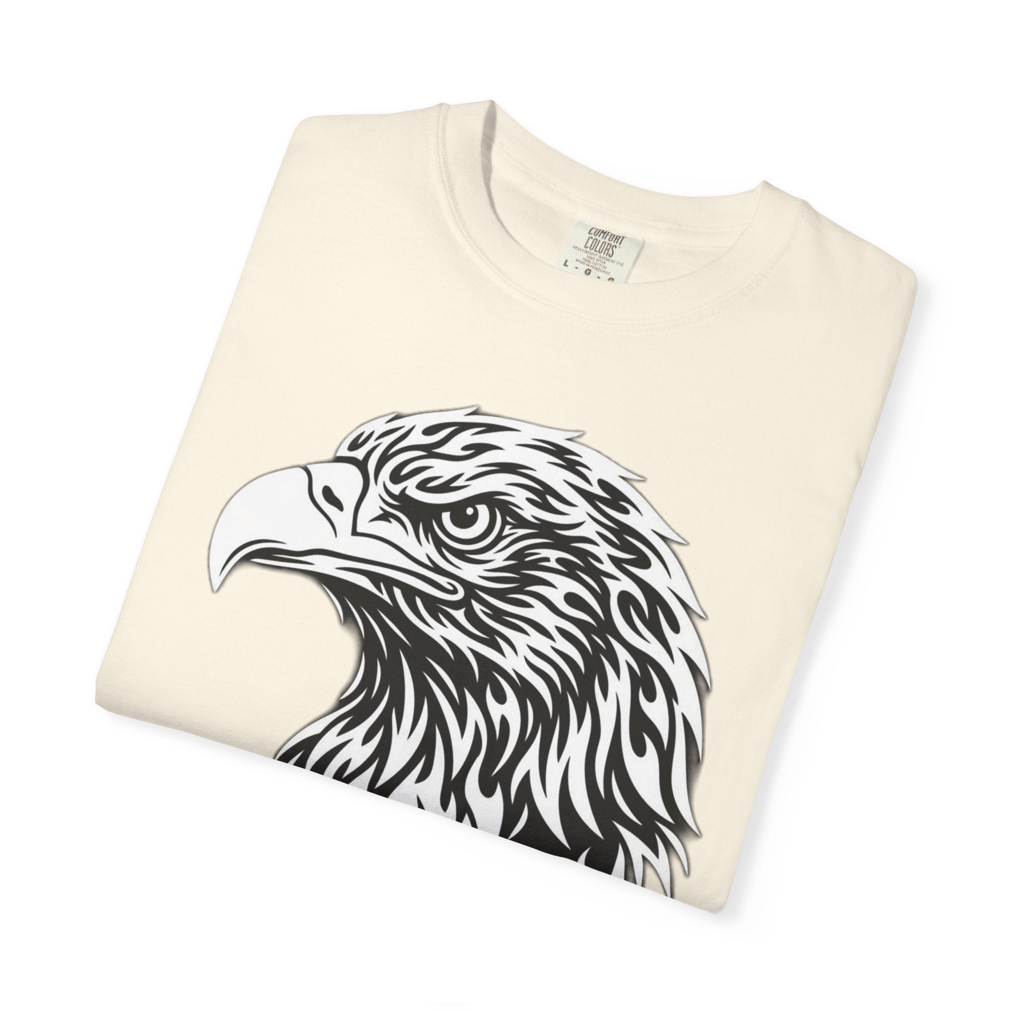 BLACK Eagle Head Graphic T-Shirt — APEKKIND Bold Americana Tee