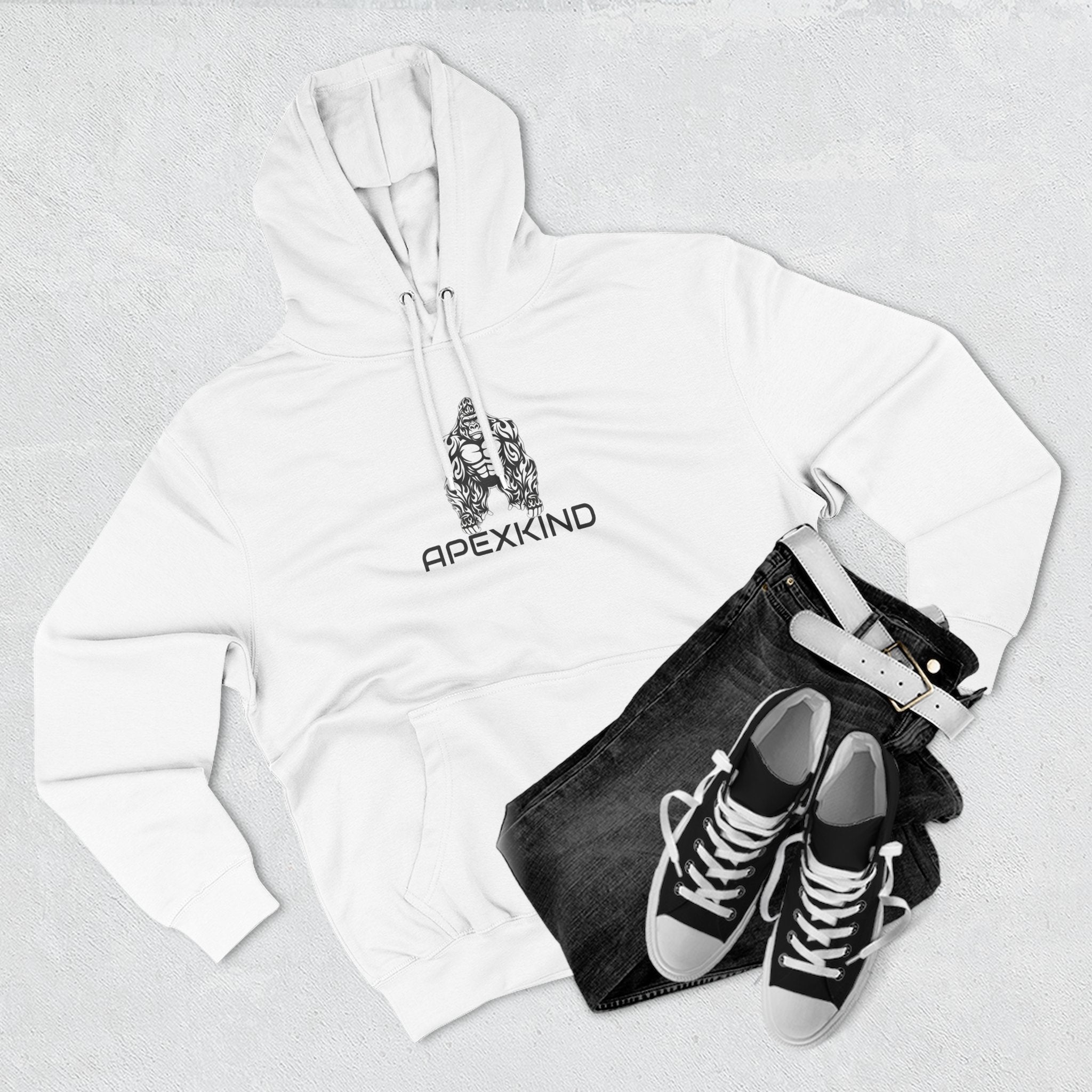 ApexKind Gorilla Hoodie — Bold Tribal Ape Graphic Pullover