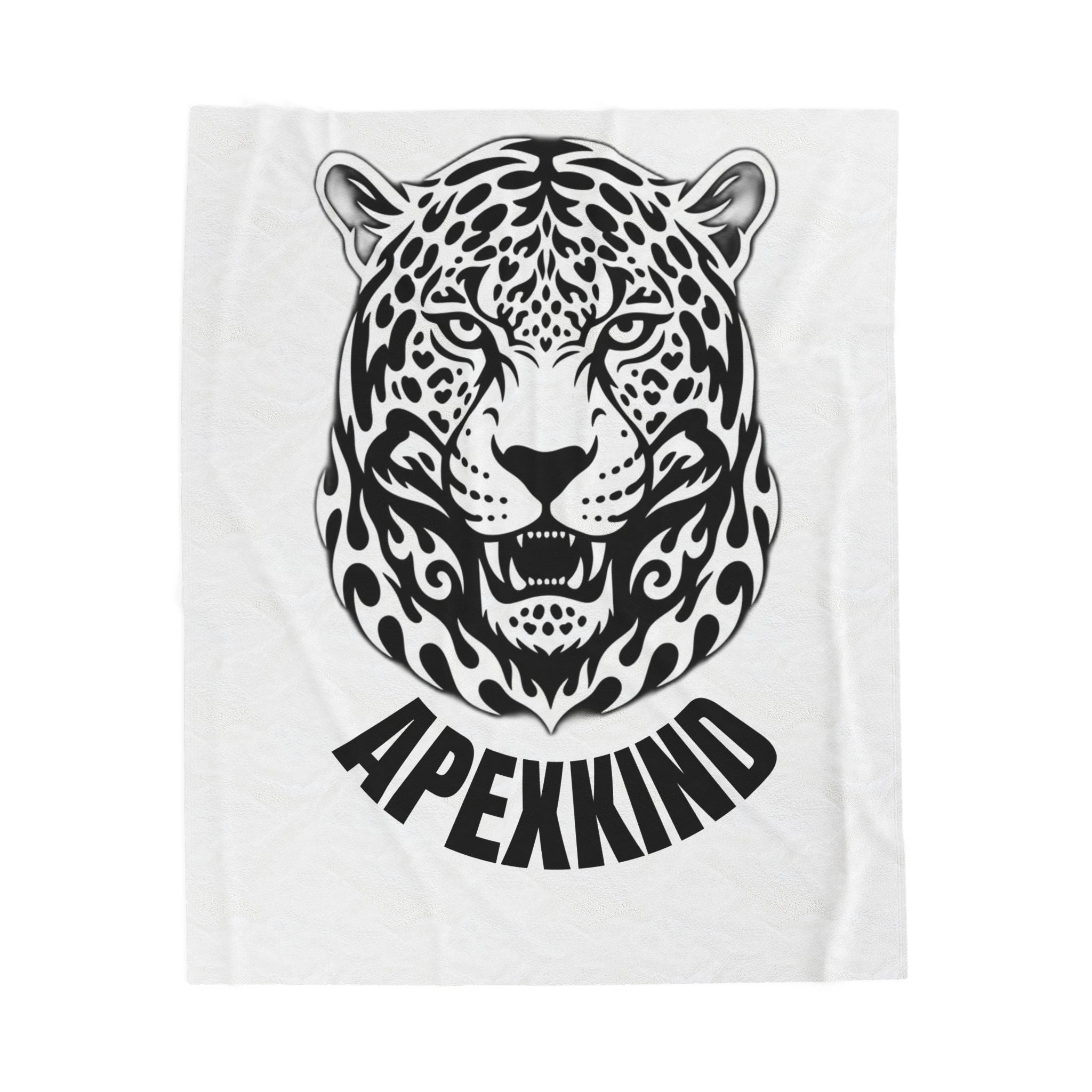 Apex Spirit Jaguar Plush Blanket— APEXXKIND Velveteen Throw