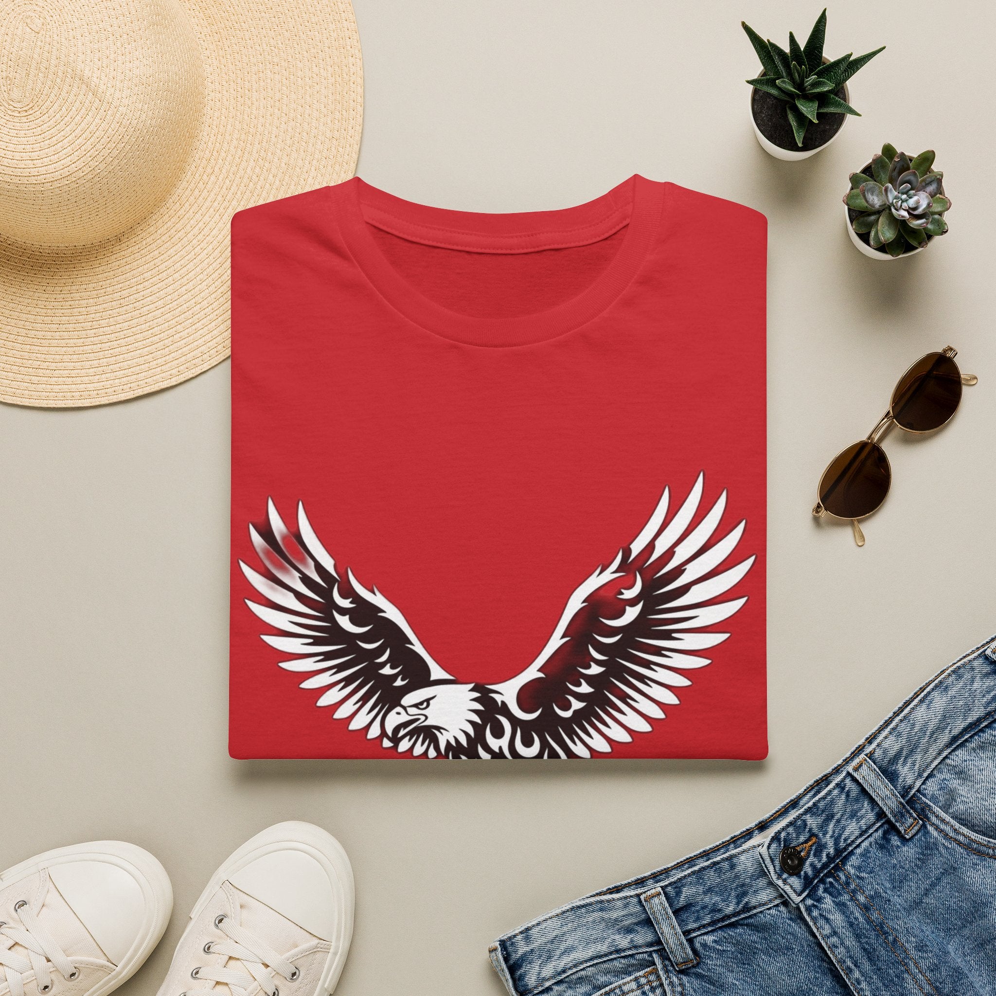 Flying Eagle Graphic T-Shirt | Soaring Eagle Wings Shirt