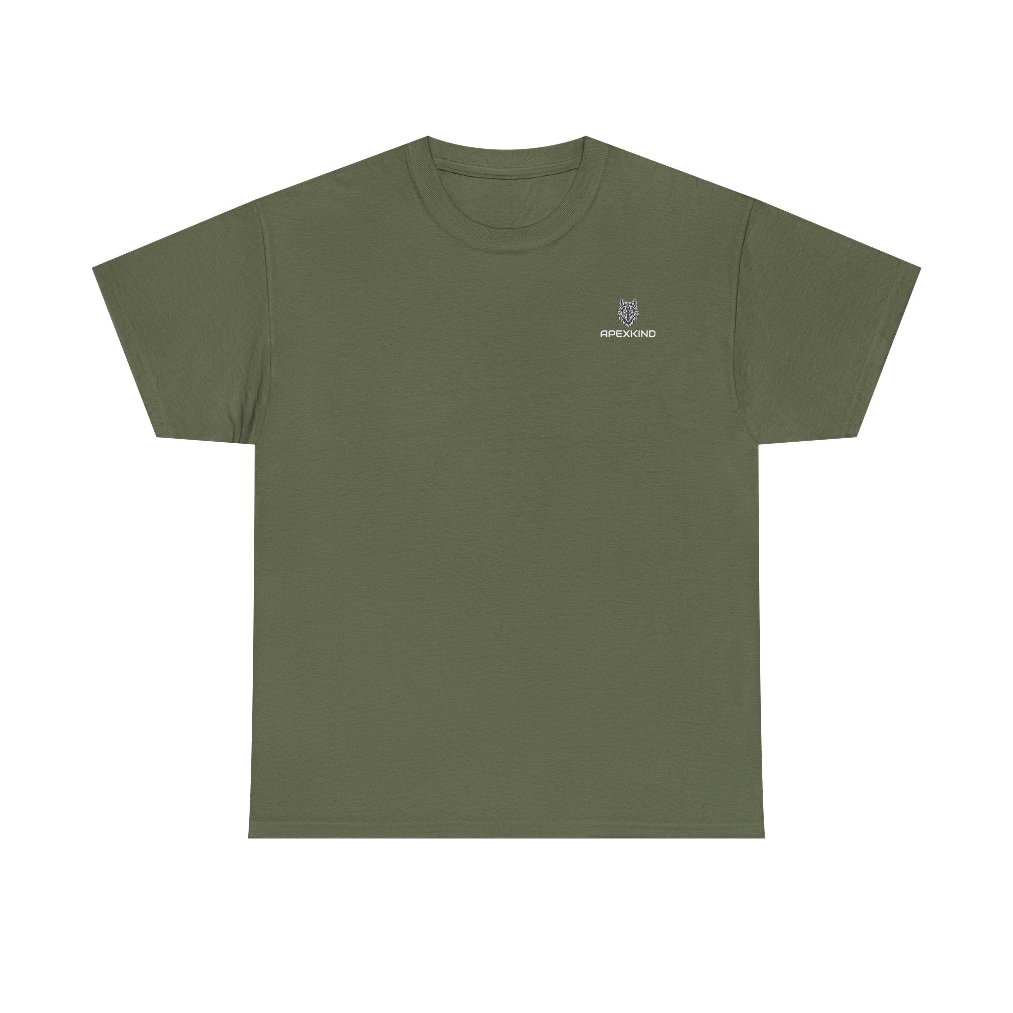 Wolf Head Graphic T-Shirt — "Stay Apex Stay Driven" Motivational Tee