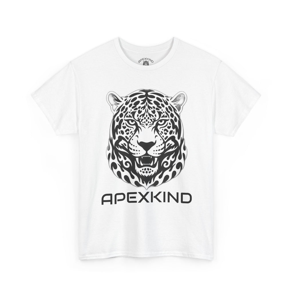 ApexKind Leopard Graphic Tee — 'Stay Apex Stay Driven' Motivational Cotton Shirt