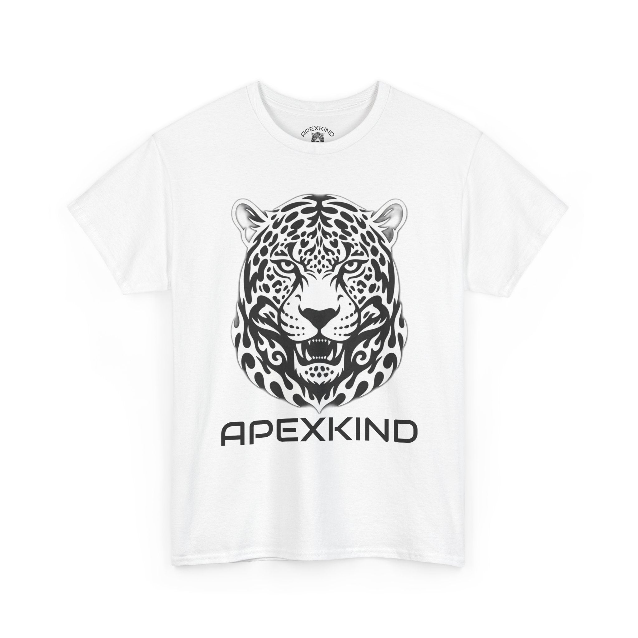 ApexKind Leopard Graphic Tee — 'Stay Apex Stay Driven' Motivational Cotton Shirt