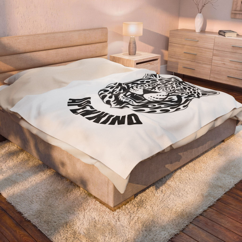 Apex Spirit Jaguar Plush Blanket— APEXXKIND Velveteen Throw