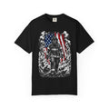 Firefighter American Flag T-Shirt — Brave Firefighter Graphic Tee