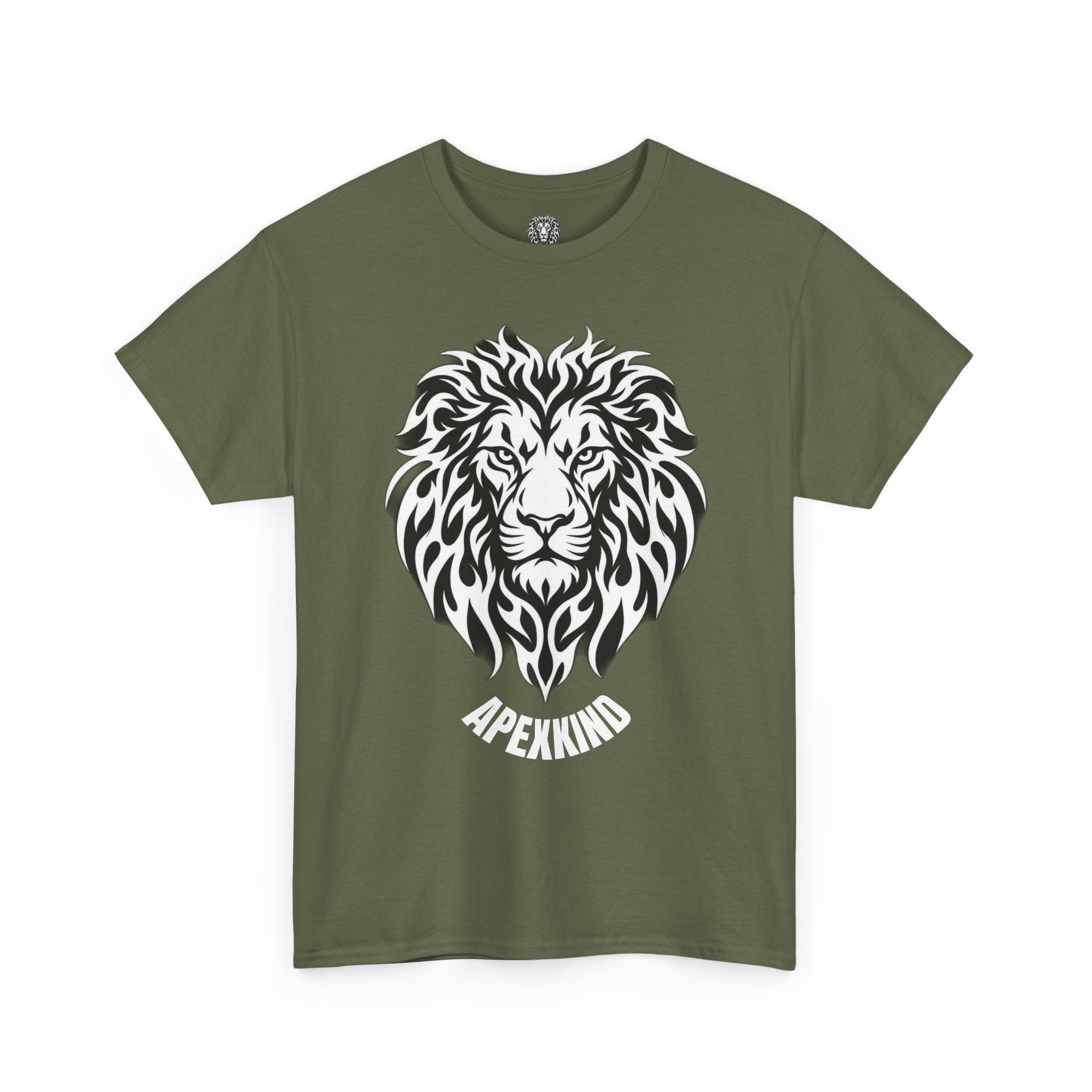 Lion Head Graphic Tee — APEKIND Bold Tribal Lion T-Shirt