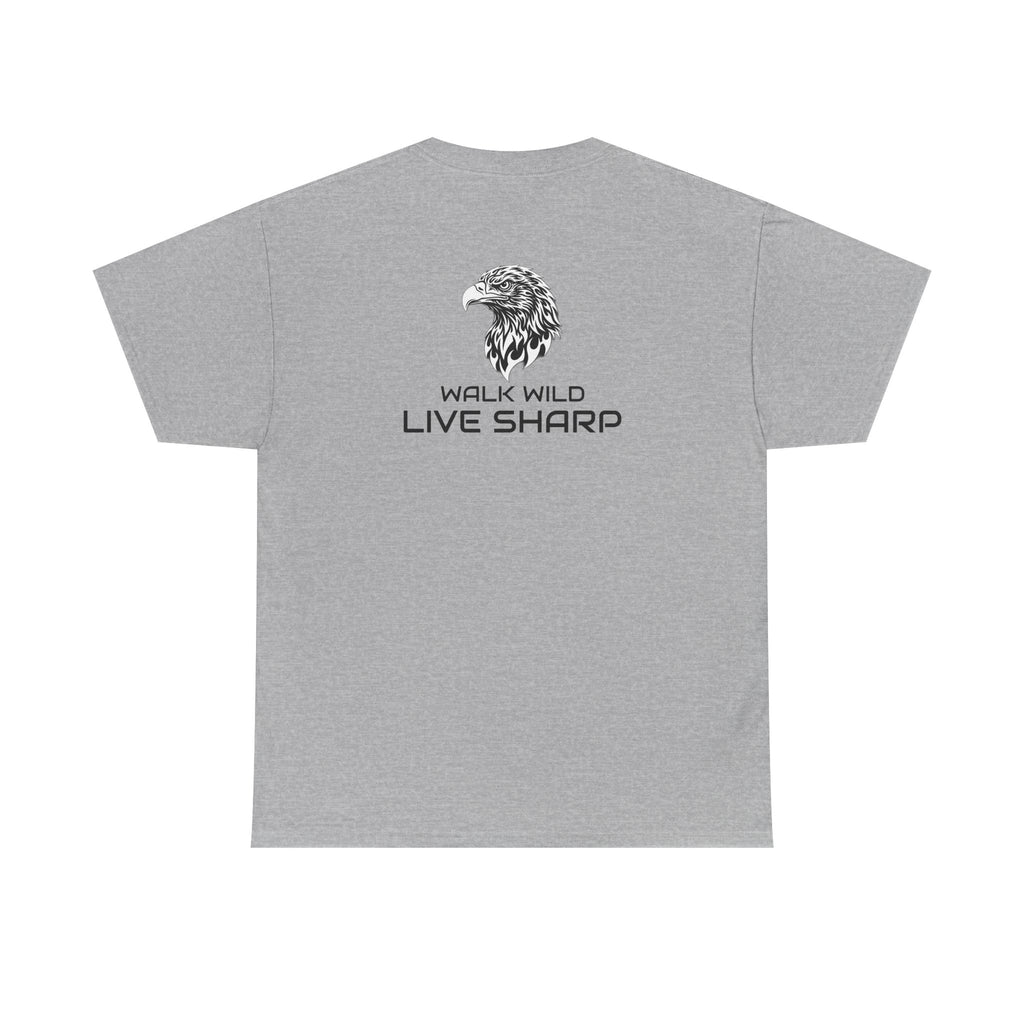 ApexKind Eagle T-Shirt — 'Walk Wild LIve Sharp' Graphic Tee