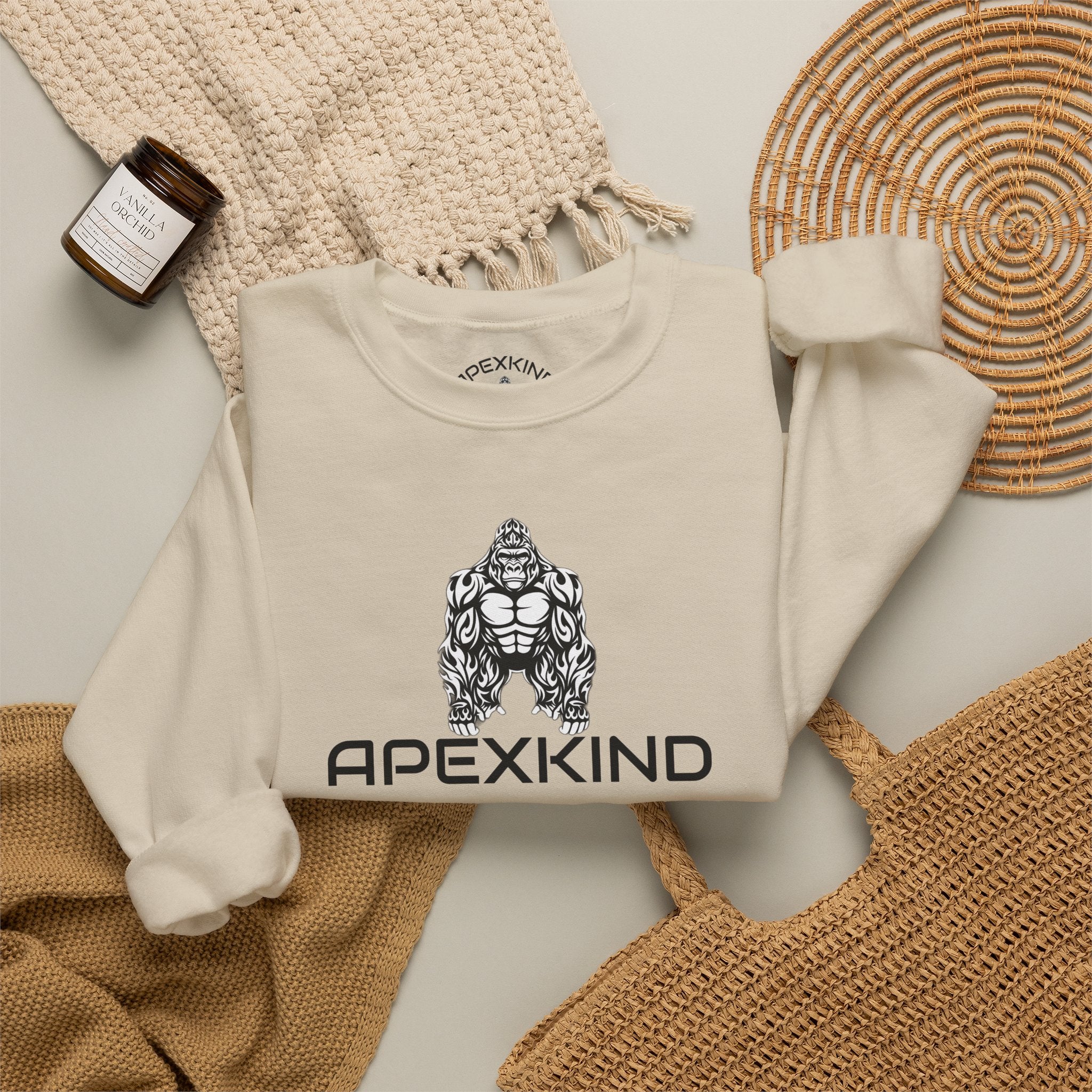 ApexKind 'Walk Wild, Live Sharp' Crewneck Sweatshirt
