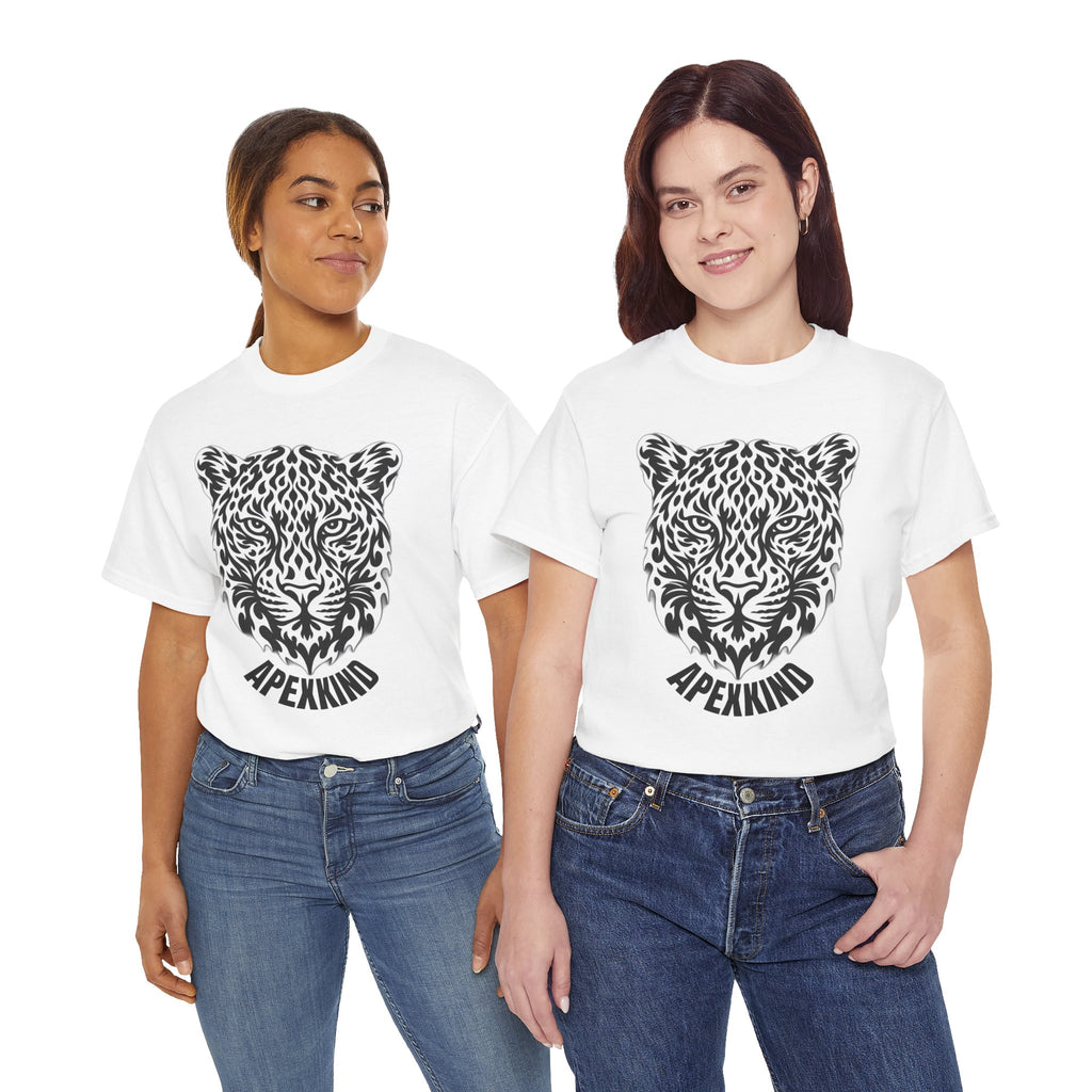 JAGUAR Head Graphic Tee — 'APEXKIND' Tribal Animal T-Shirt